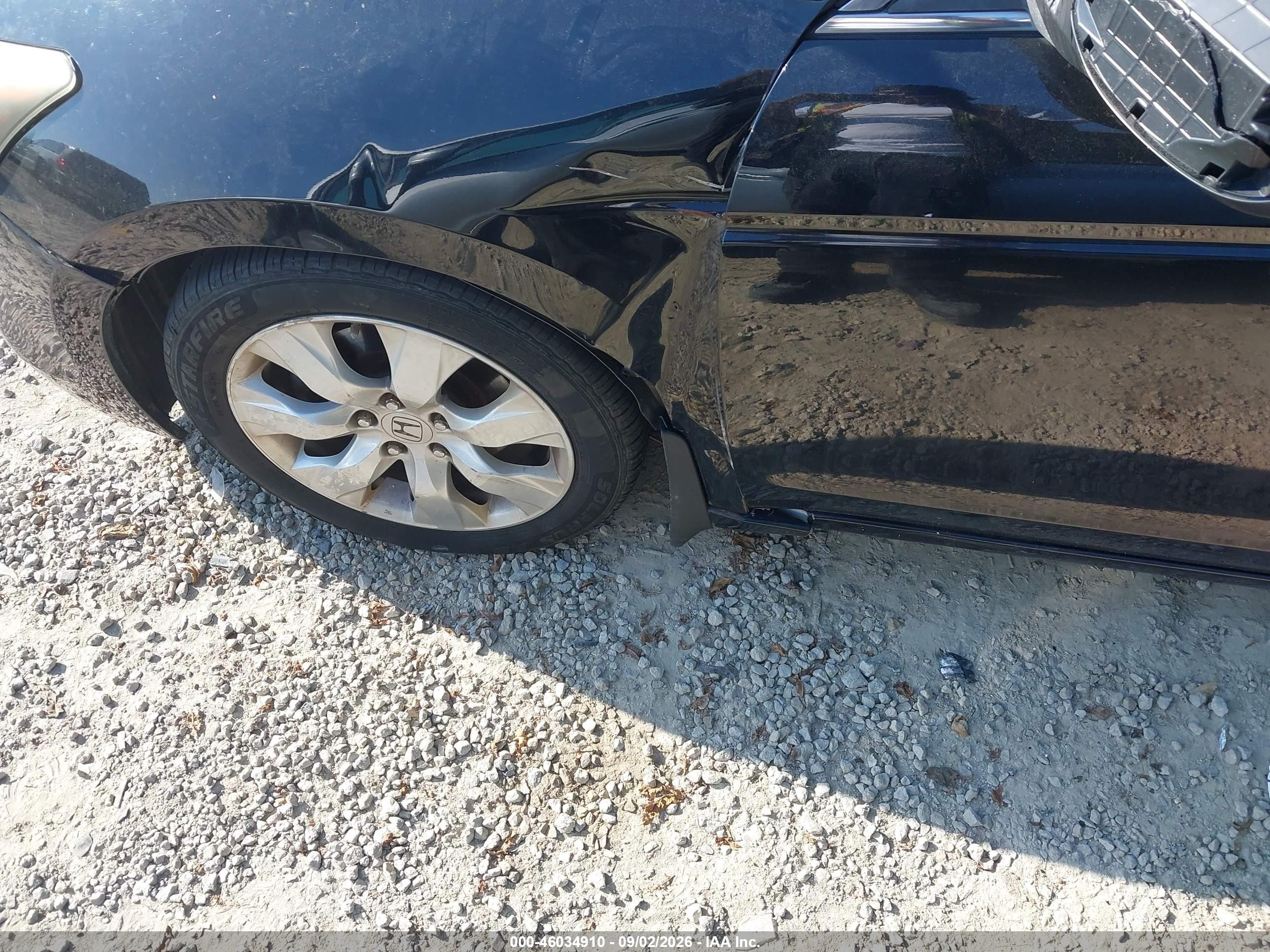 2010 Honda Accord 3.5 Ex-l Black vin: 1HGCP3F89AA008800
