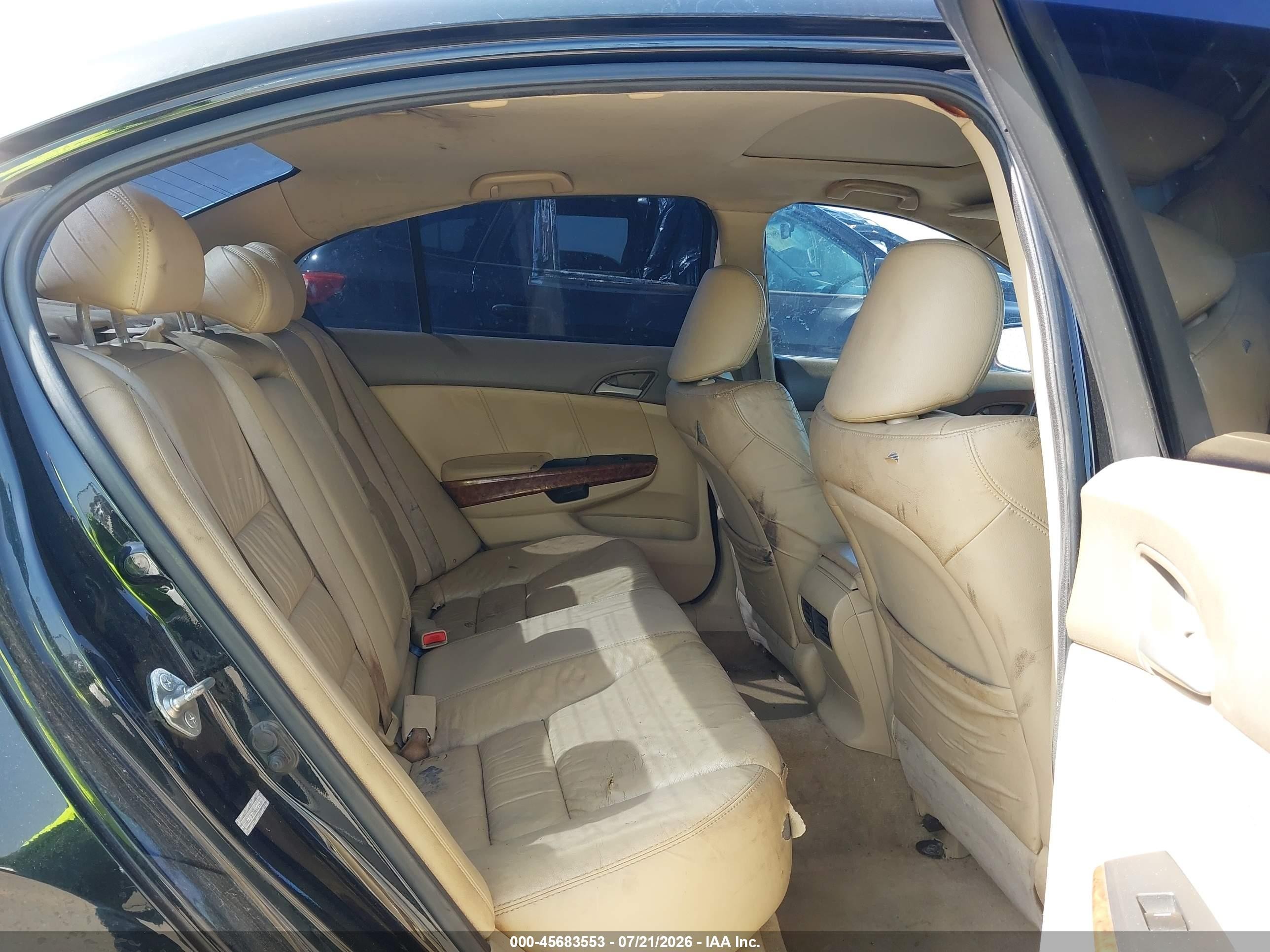 2010 Honda Accord 3.5 Ex-l Black vin: 1HGCP3F89AA021417