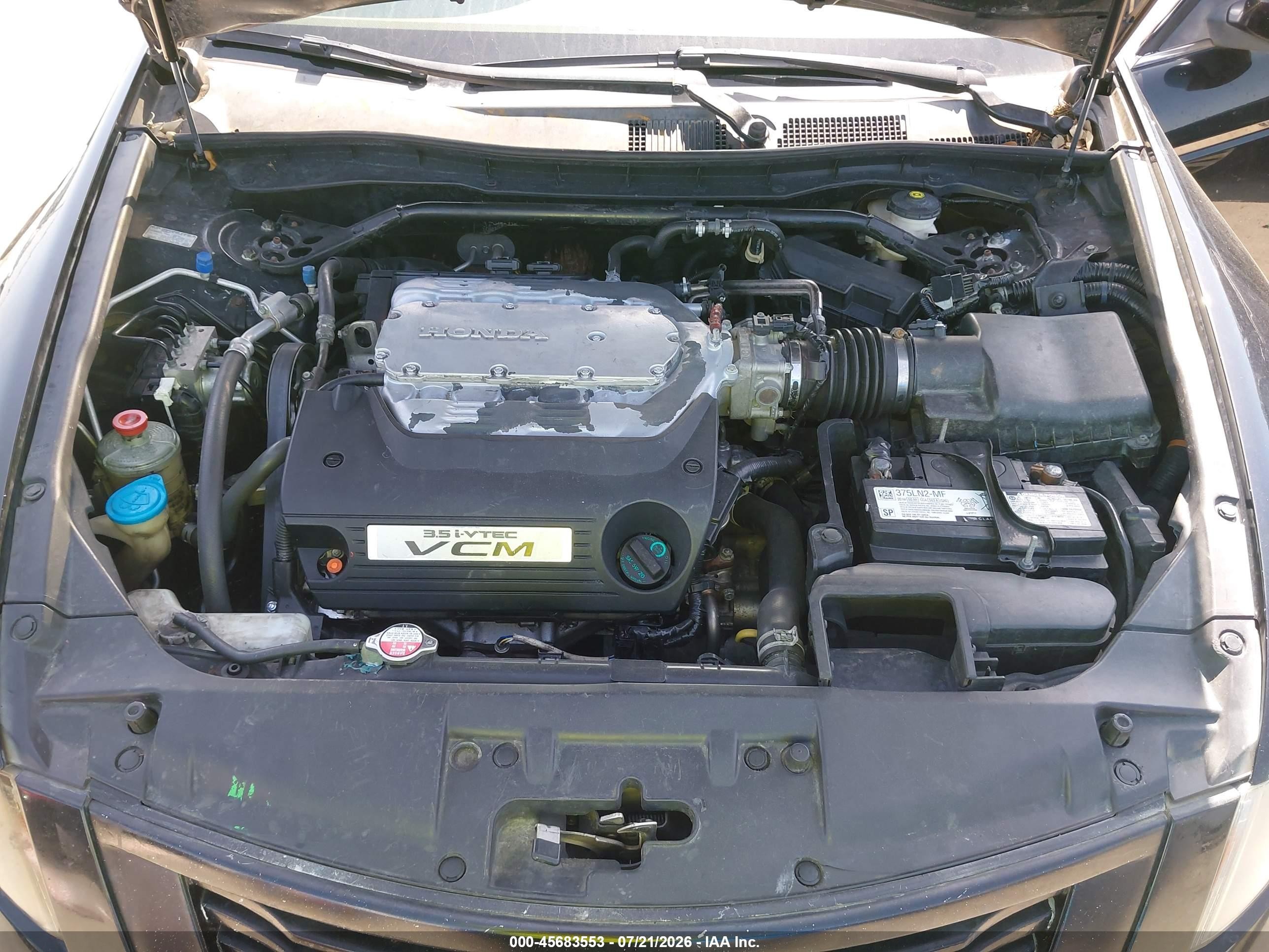2010 Honda Accord 3.5 Ex-l Black vin: 1HGCP3F89AA021417