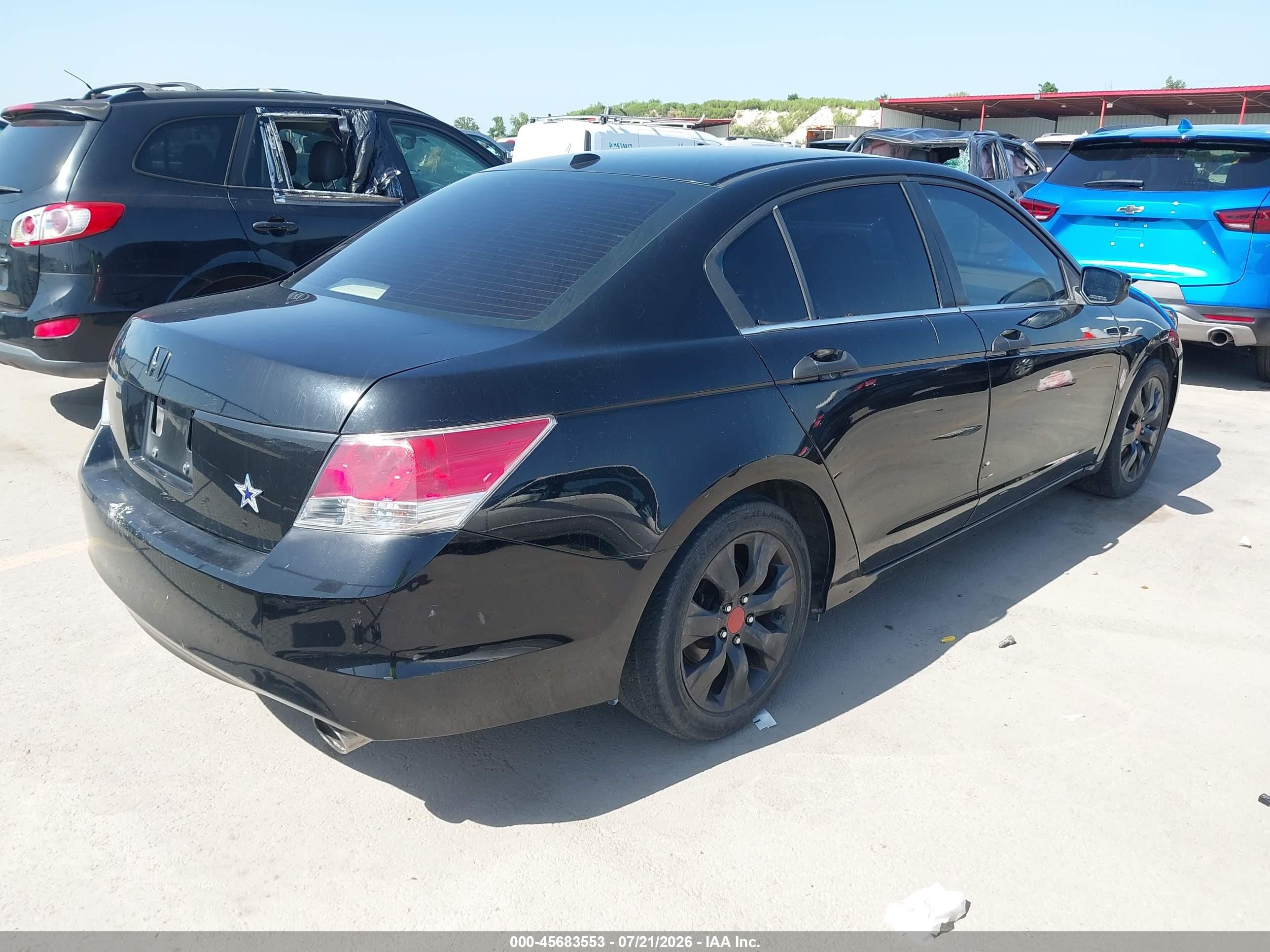 2010 Honda Accord 3.5 Ex-l Black vin: 1HGCP3F89AA021417