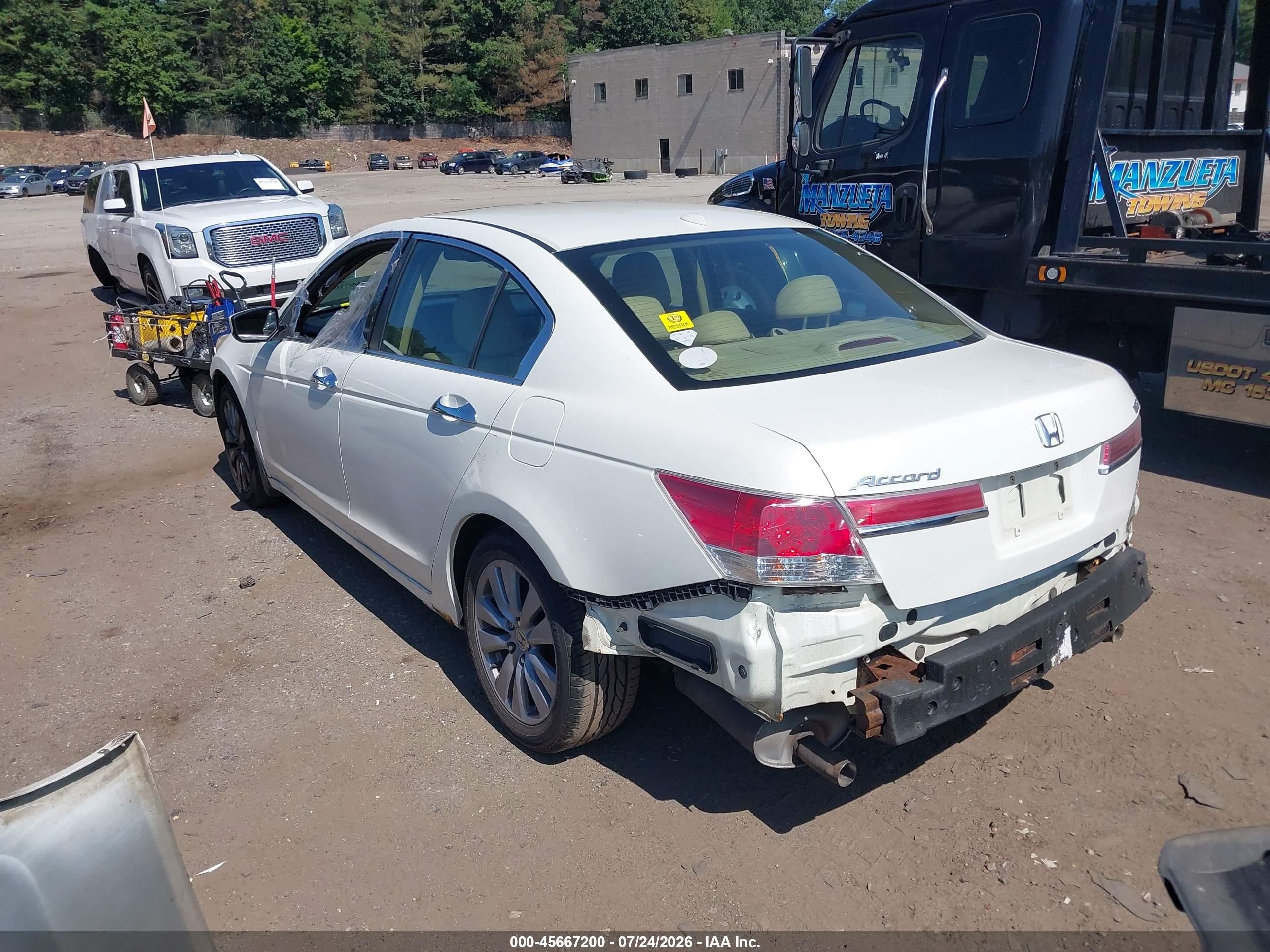 2011 Honda Accord 3.5 Ex-l Белый vin: 1HGCP3F89BA000231