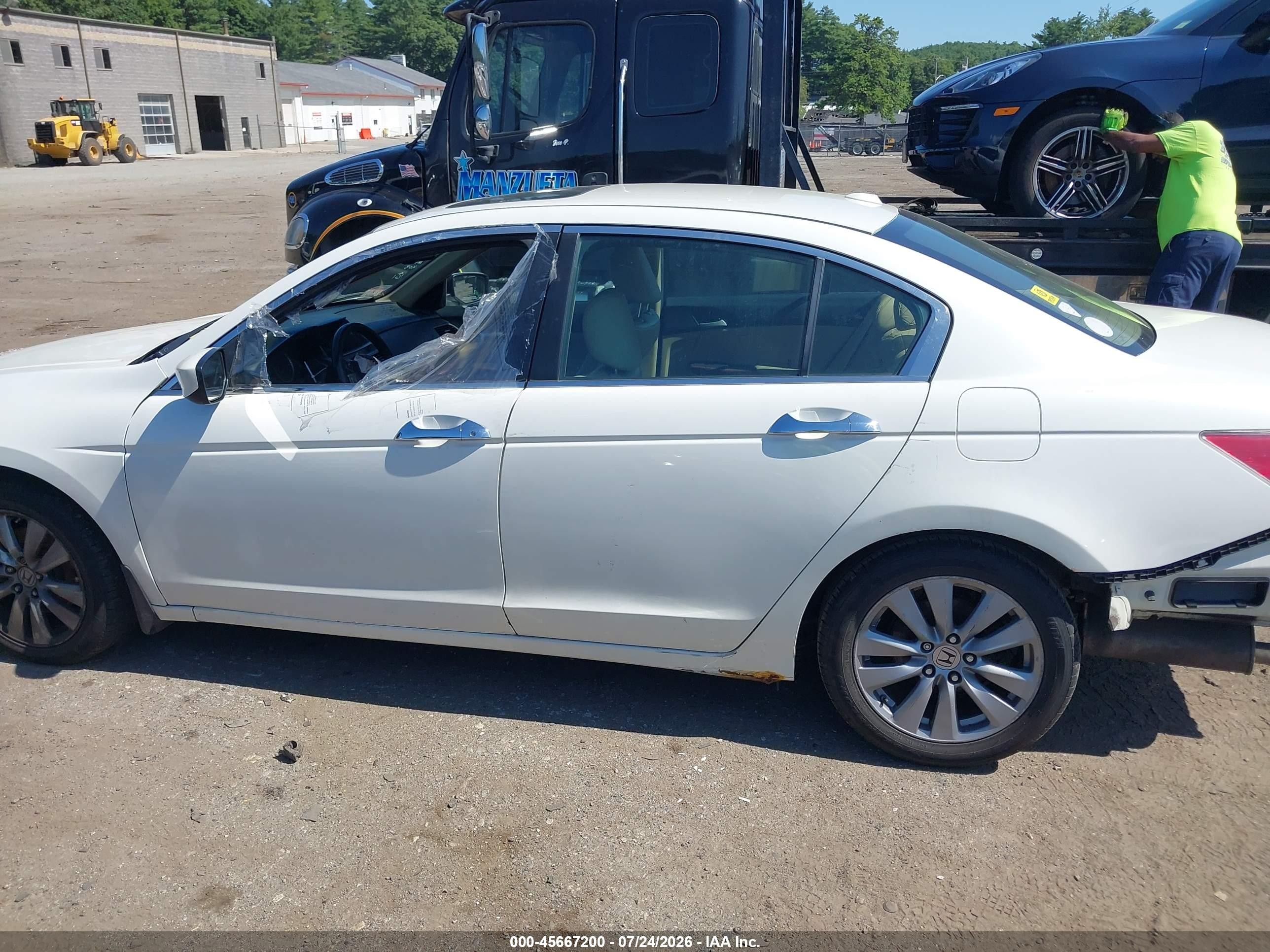 2011 Honda Accord 3.5 Ex-l Белый vin: 1HGCP3F89BA000231