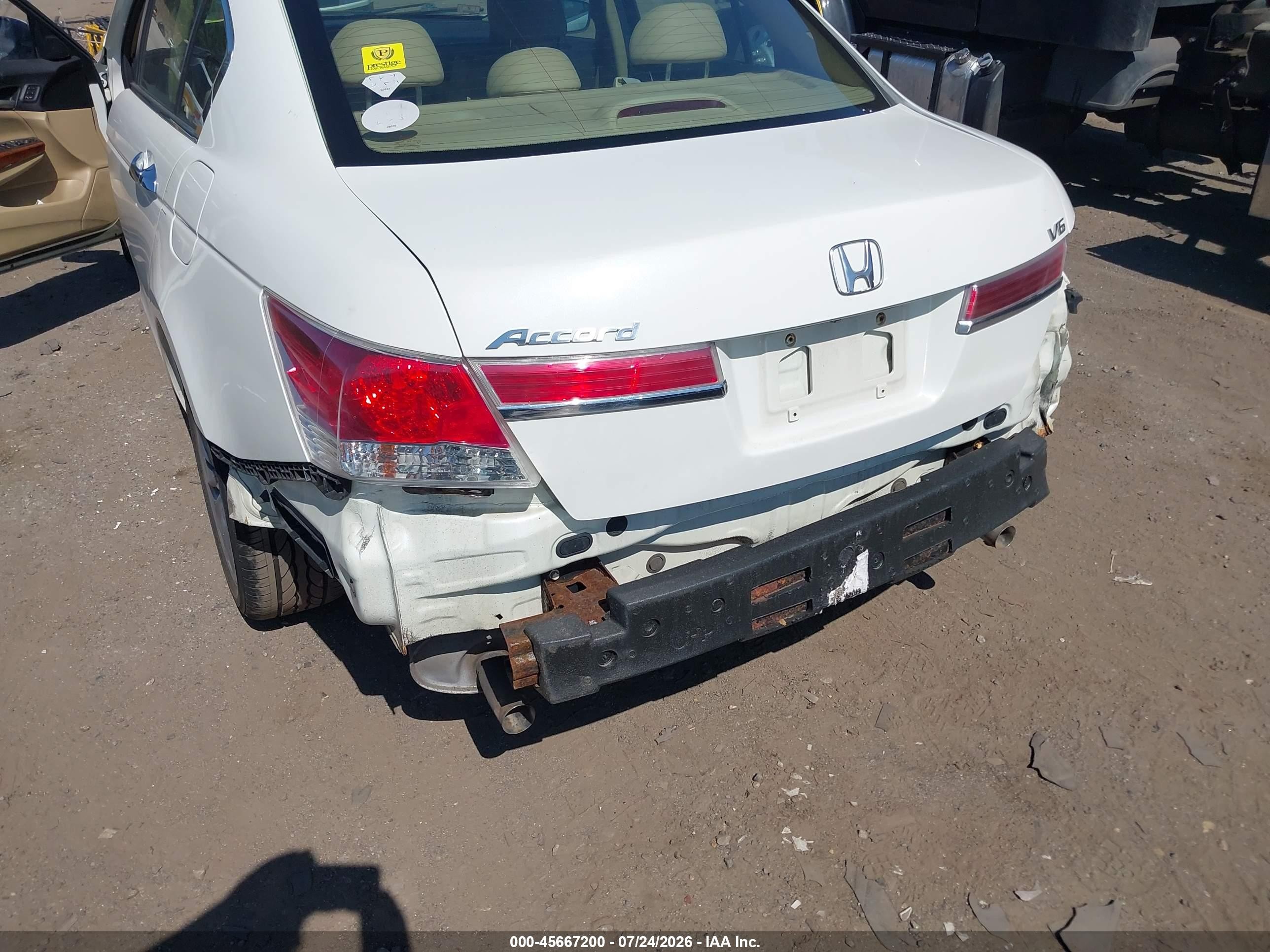 2011 Honda Accord 3.5 Ex-l Белый vin: 1HGCP3F89BA000231