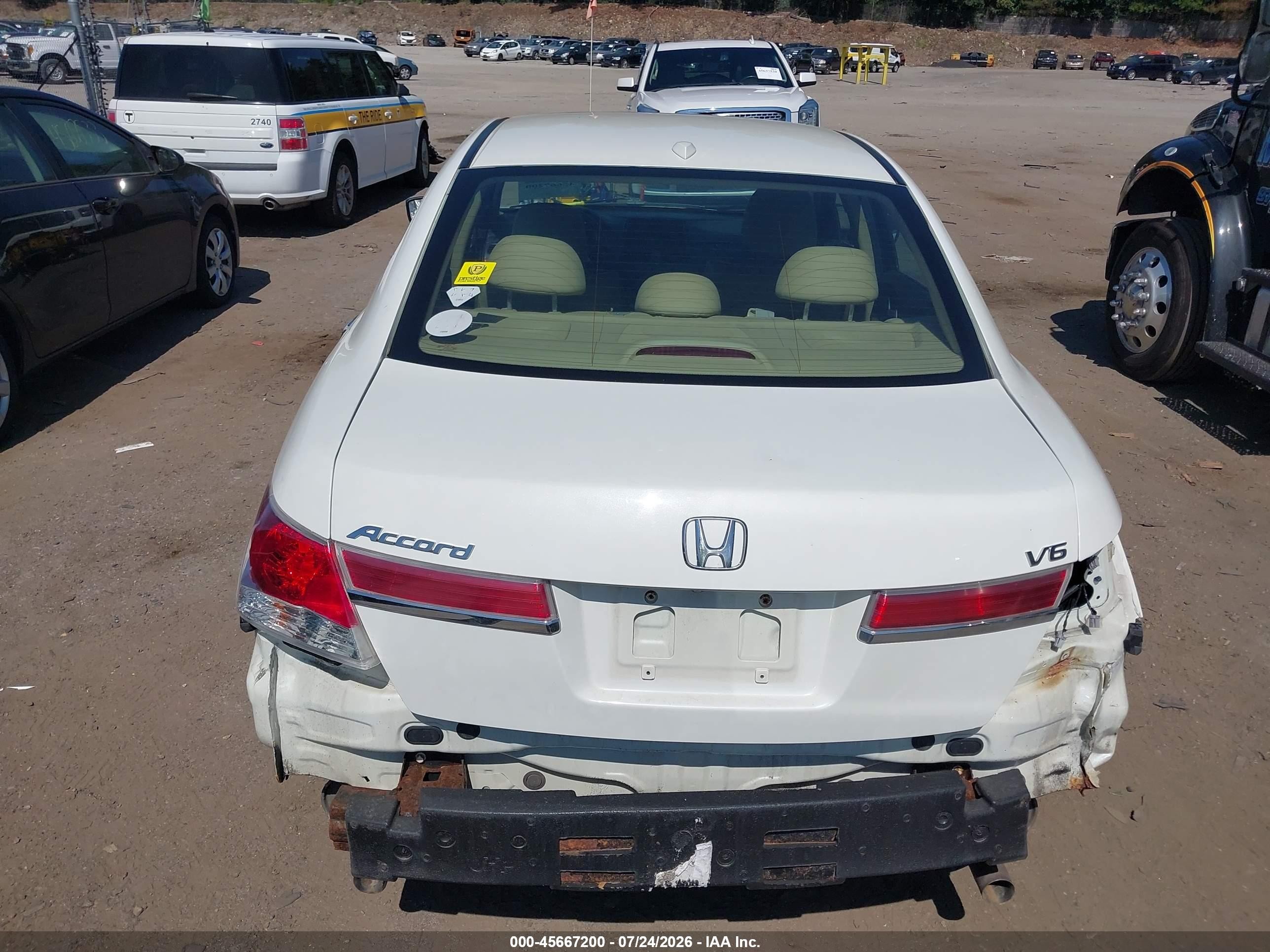 2011 Honda Accord 3.5 Ex-l Белый vin: 1HGCP3F89BA000231