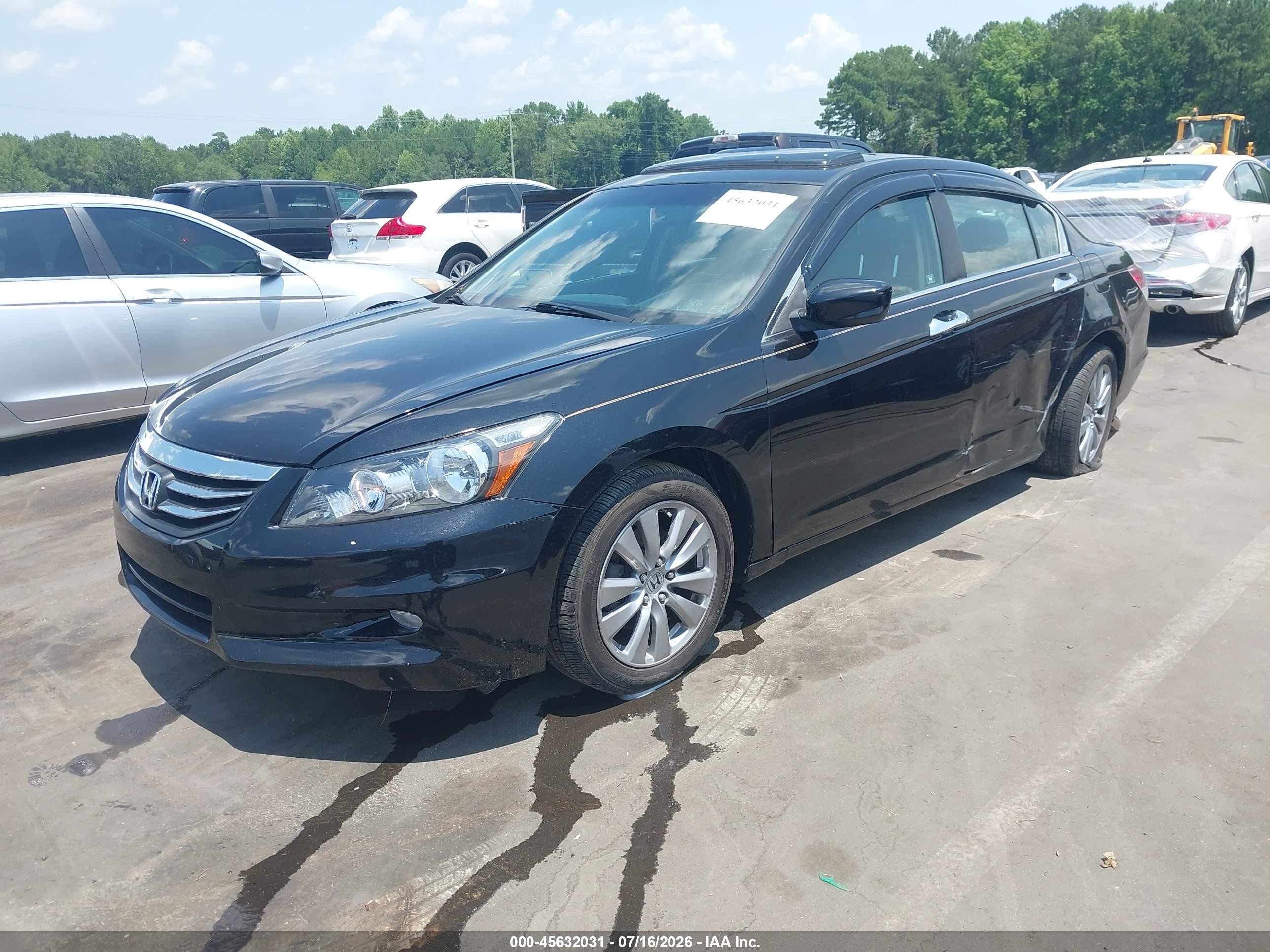 2011 Honda Accord 3.5 Ex-l Black vin: 1HGCP3F89BA008460