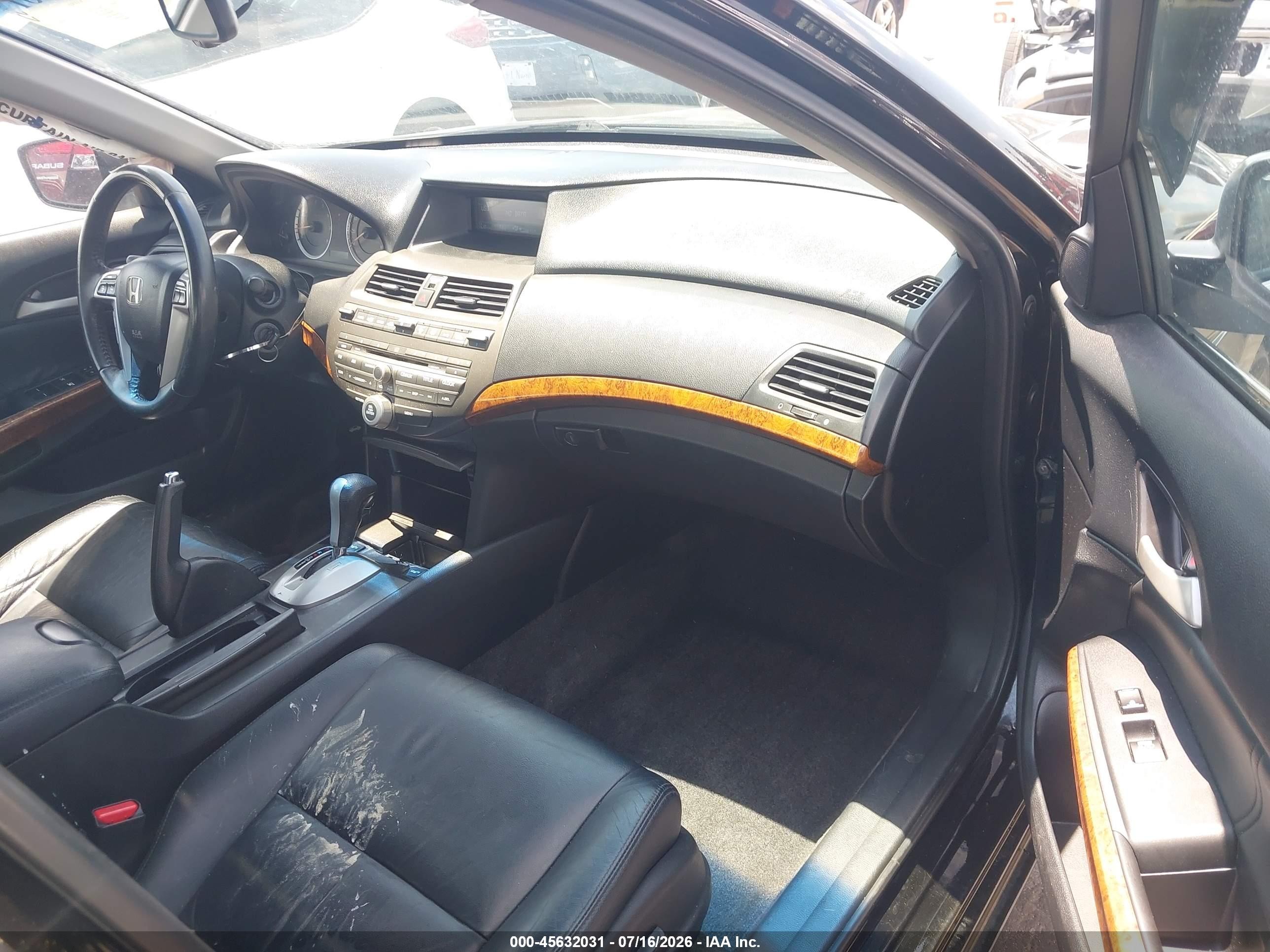 2011 Honda Accord 3.5 Ex-l Black vin: 1HGCP3F89BA008460
