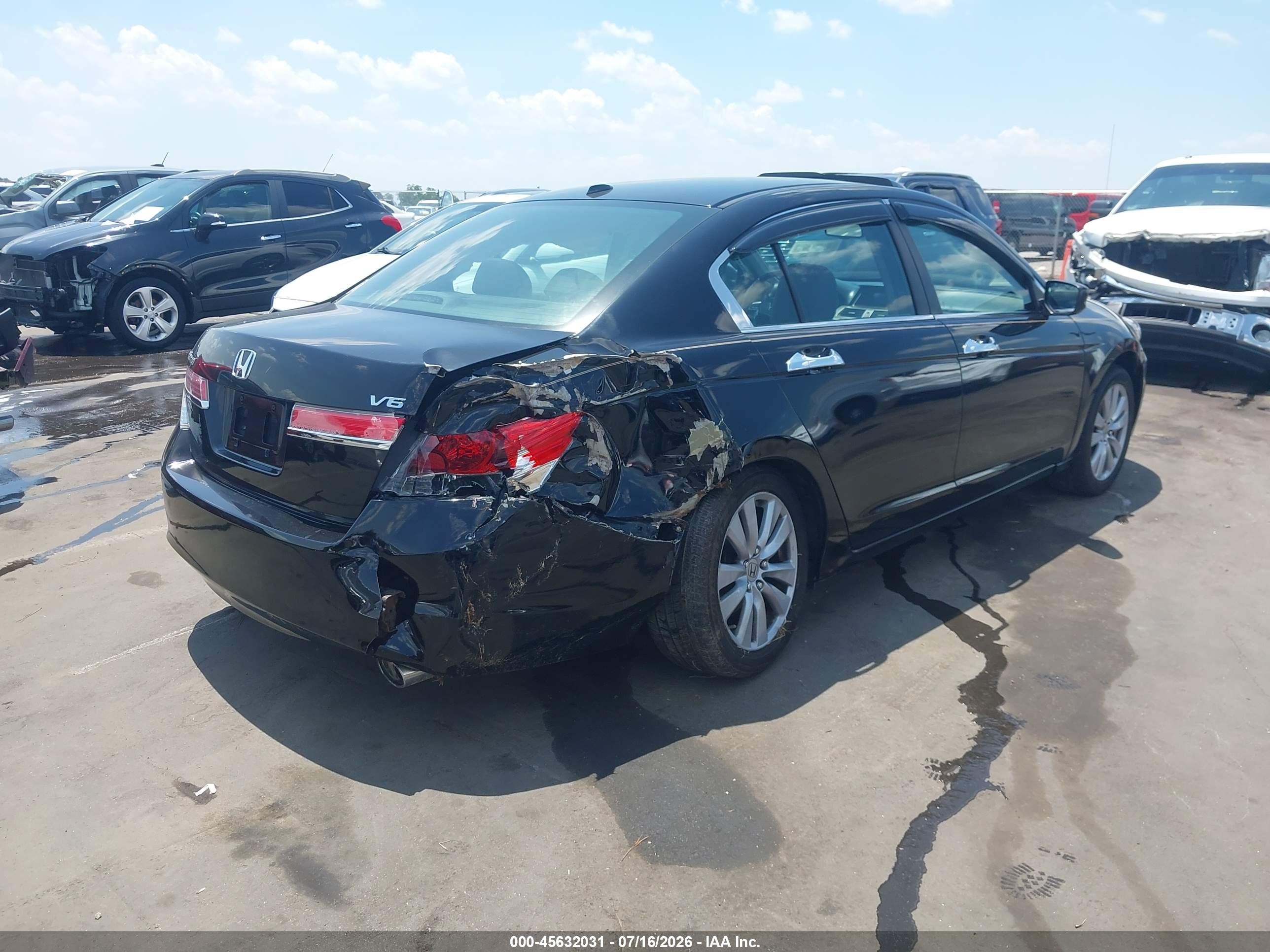 2011 Honda Accord 3.5 Ex-l Black vin: 1HGCP3F89BA008460
