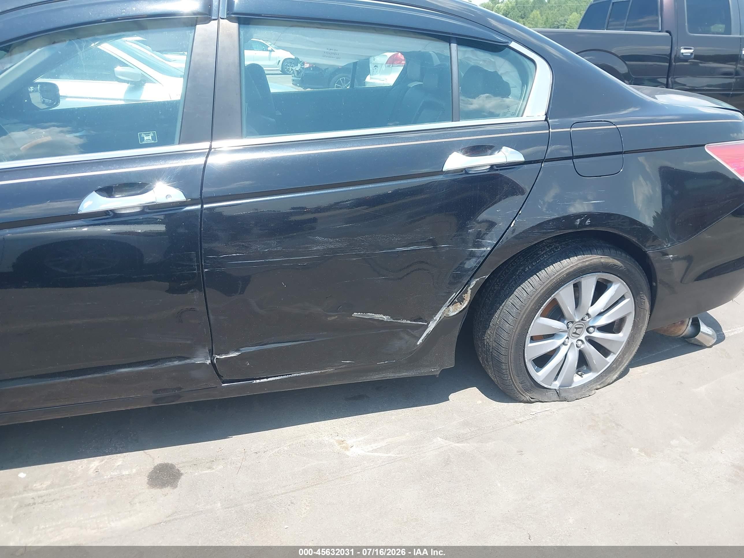 2011 Honda Accord 3.5 Ex-l Black vin: 1HGCP3F89BA008460