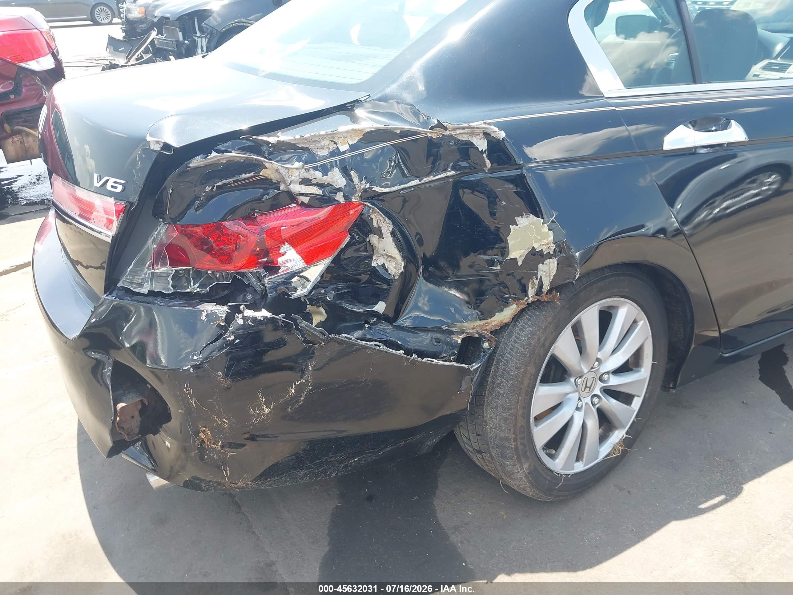 2011 Honda Accord 3.5 Ex-l Black vin: 1HGCP3F89BA008460