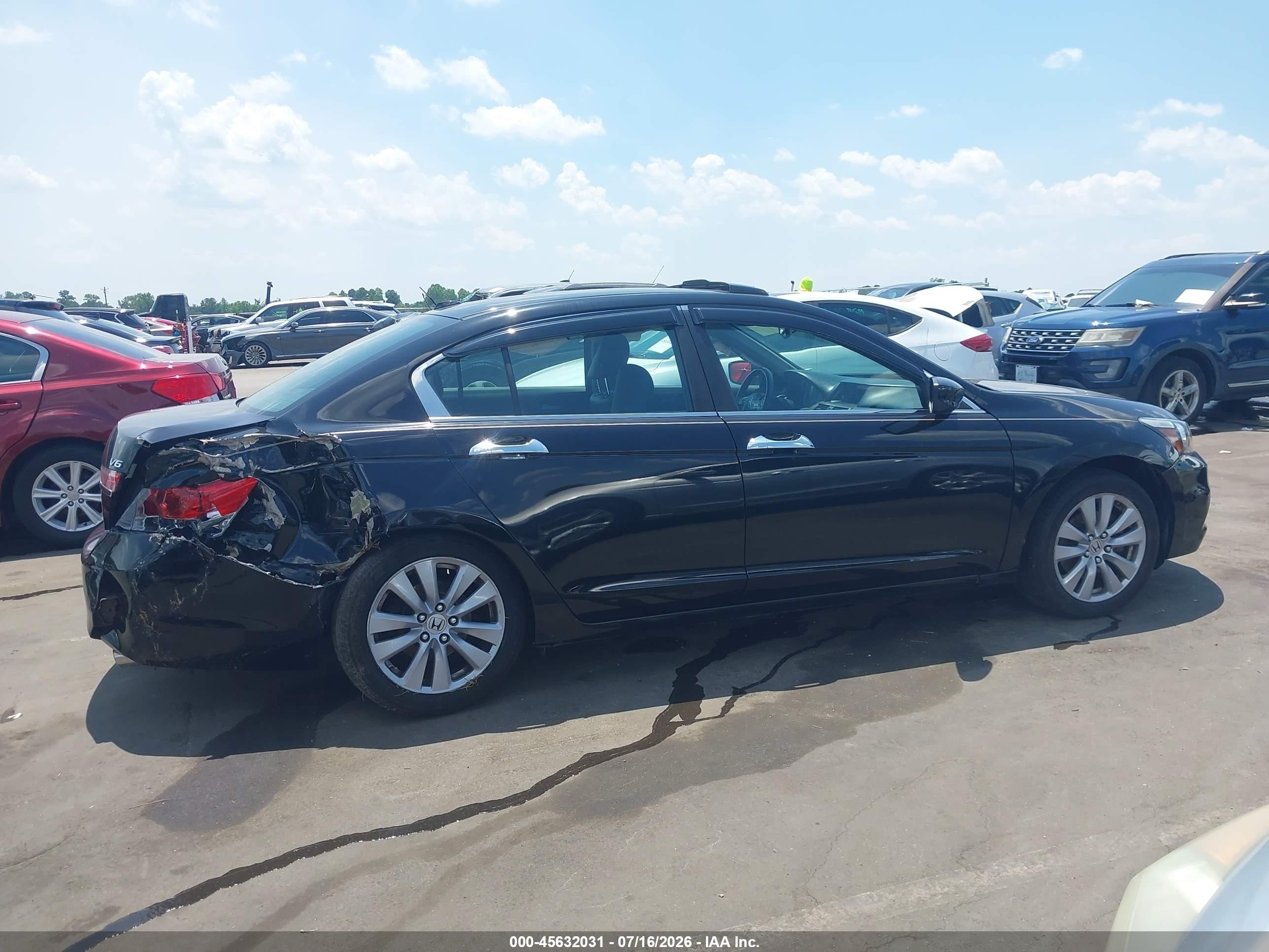 2011 Honda Accord 3.5 Ex-l Black vin: 1HGCP3F89BA008460