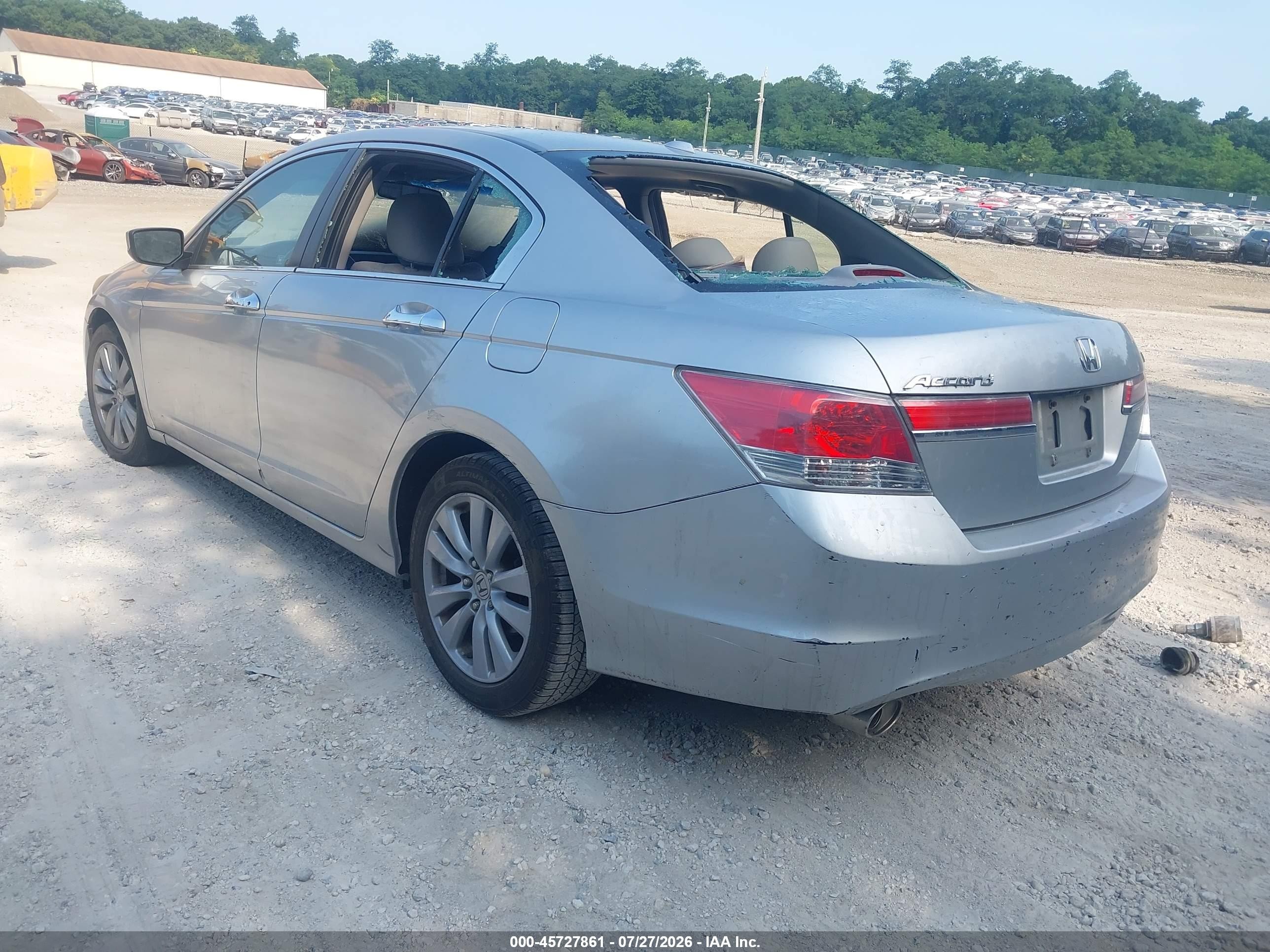 2011 Honda Accord 3.5 Ex-l Gray vin: 1HGCP3F89BA010628