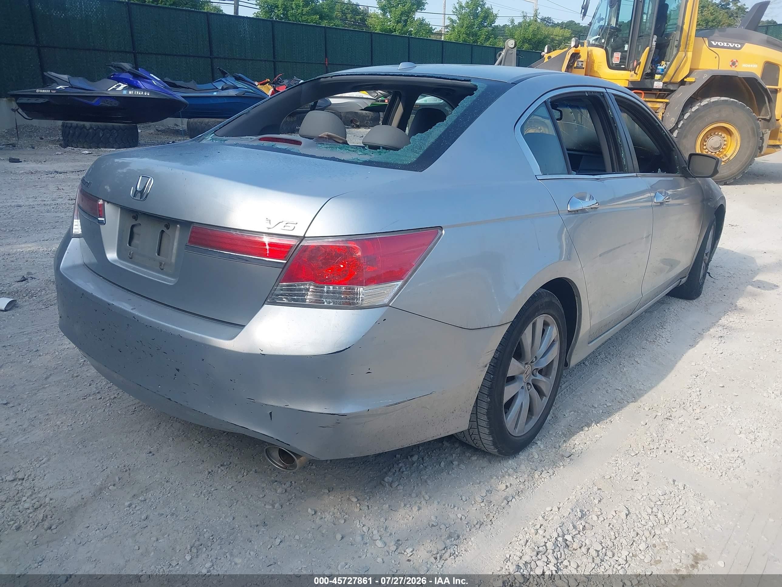 2011 Honda Accord 3.5 Ex-l Gray vin: 1HGCP3F89BA010628