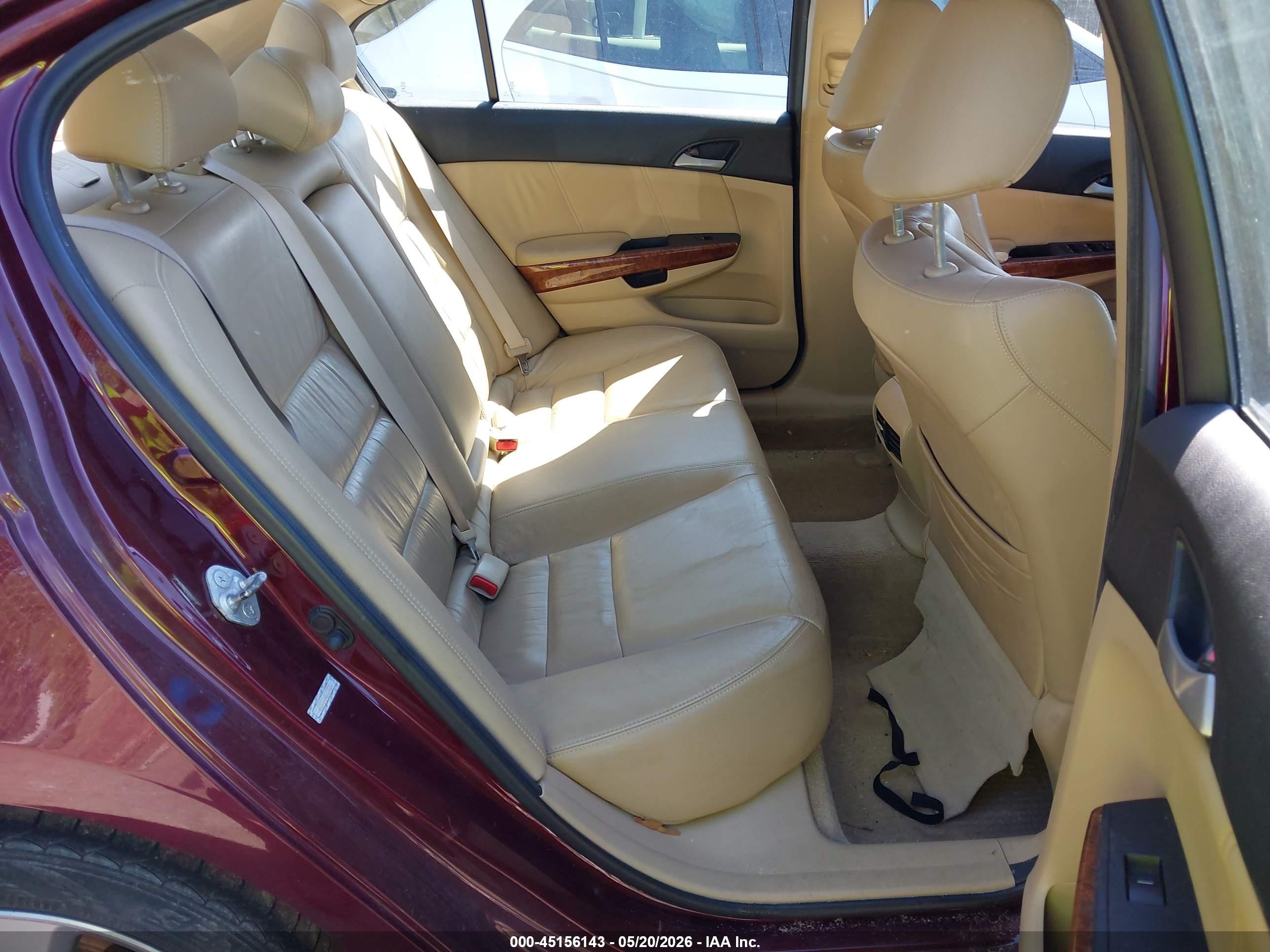 2011 Honda Accord 3.5 Ex-l Burgundy vin: 1HGCP3F89BA019698