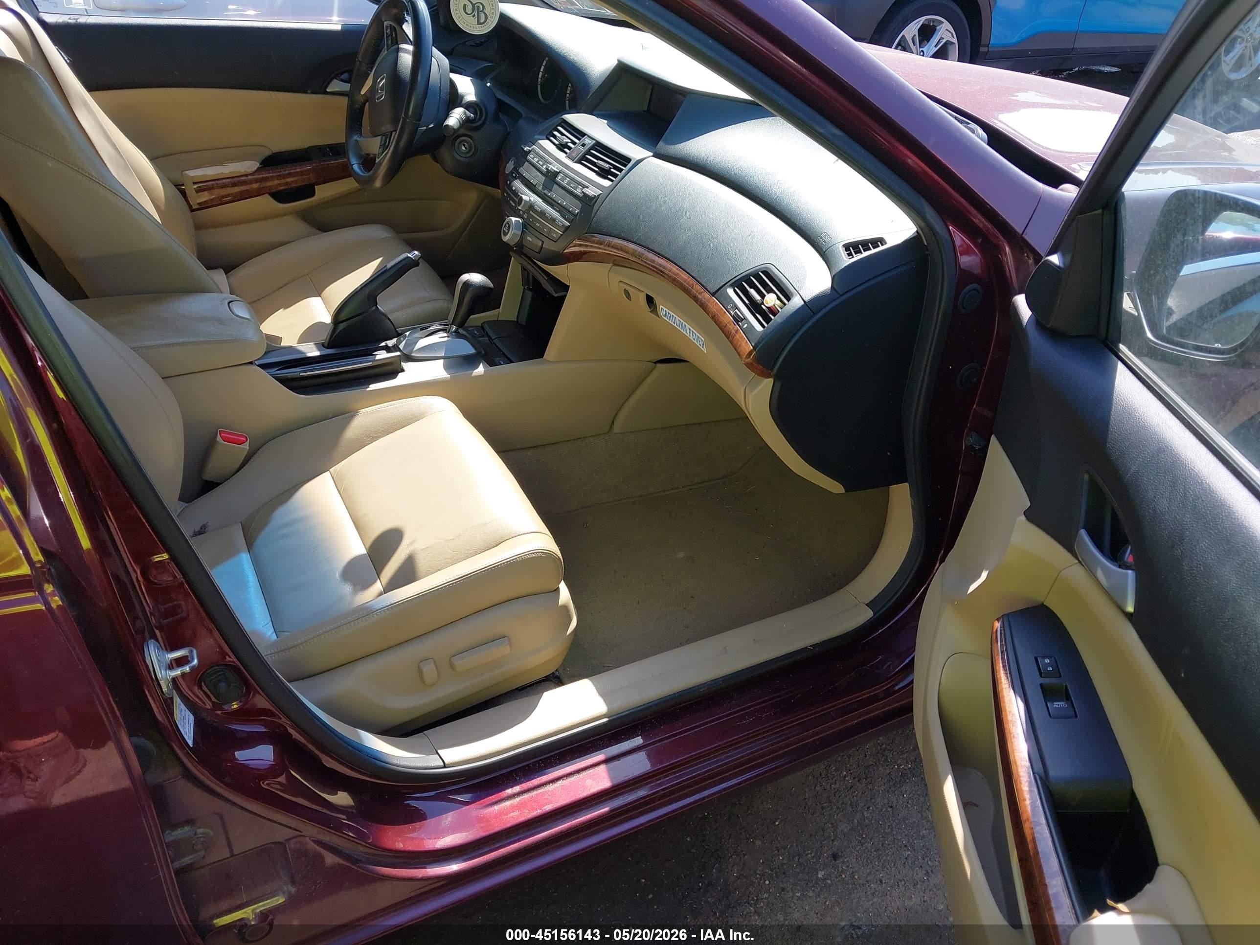 2011 Honda Accord 3.5 Ex-l Burgundy vin: 1HGCP3F89BA019698