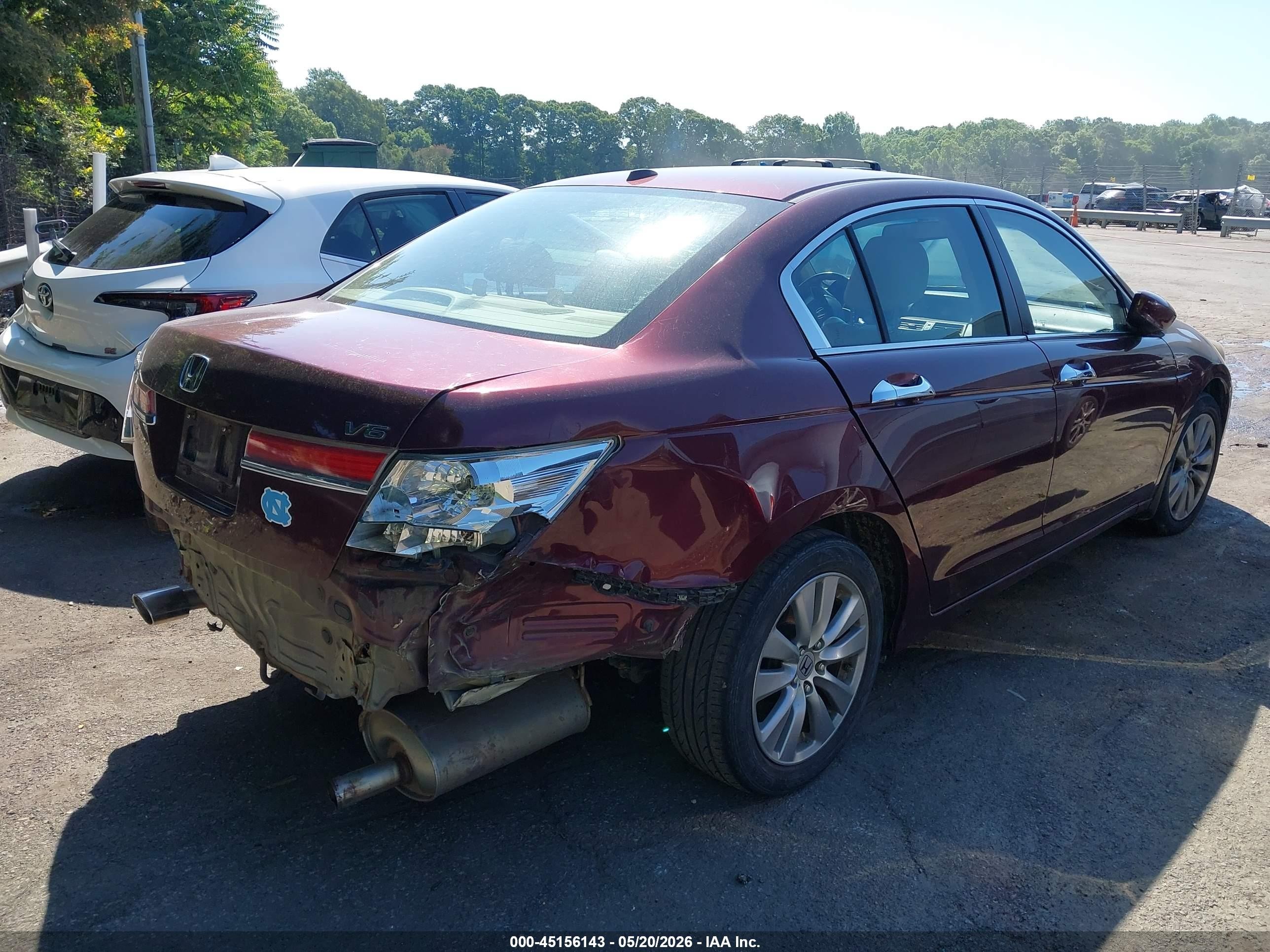 2011 Honda Accord 3.5 Ex-l Burgundy vin: 1HGCP3F89BA019698