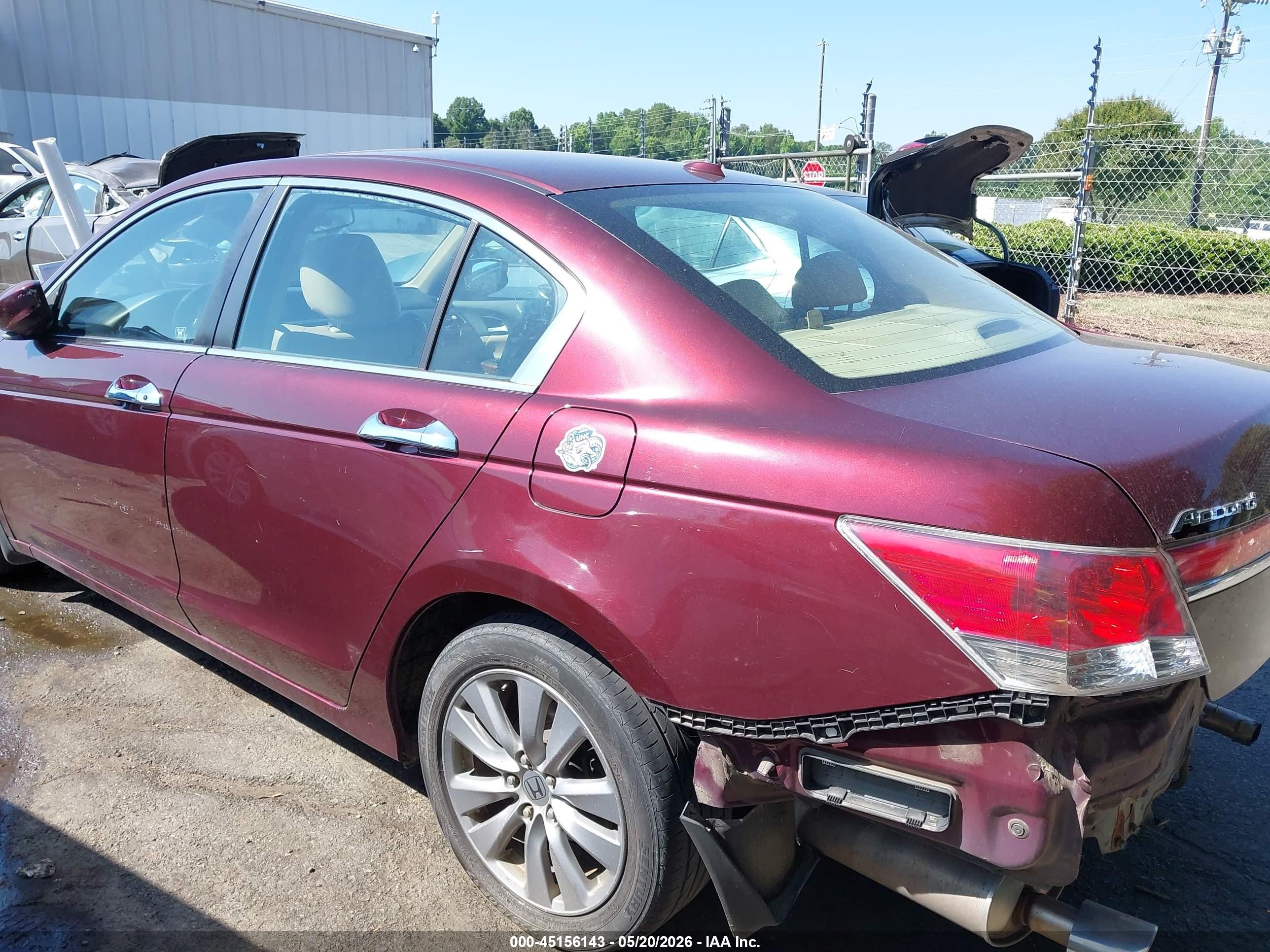 2011 Honda Accord 3.5 Ex-l Burgundy vin: 1HGCP3F89BA019698