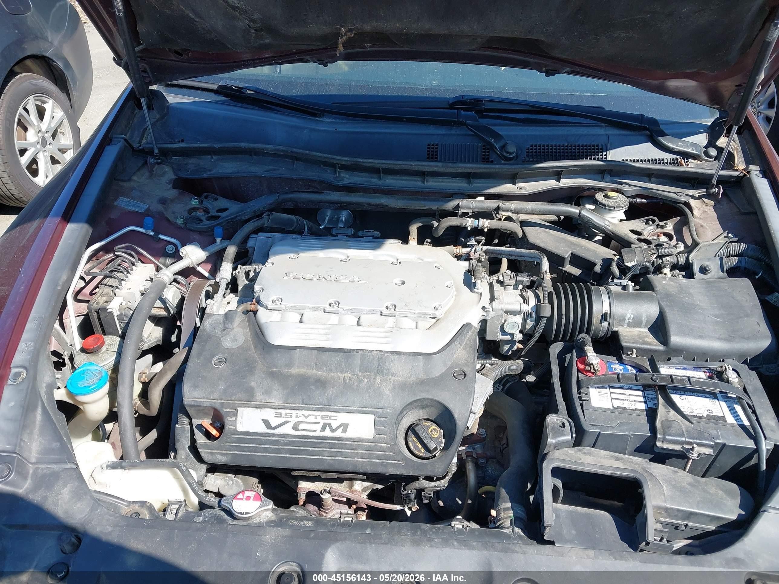 2011 Honda Accord 3.5 Ex-l Burgundy vin: 1HGCP3F89BA019698