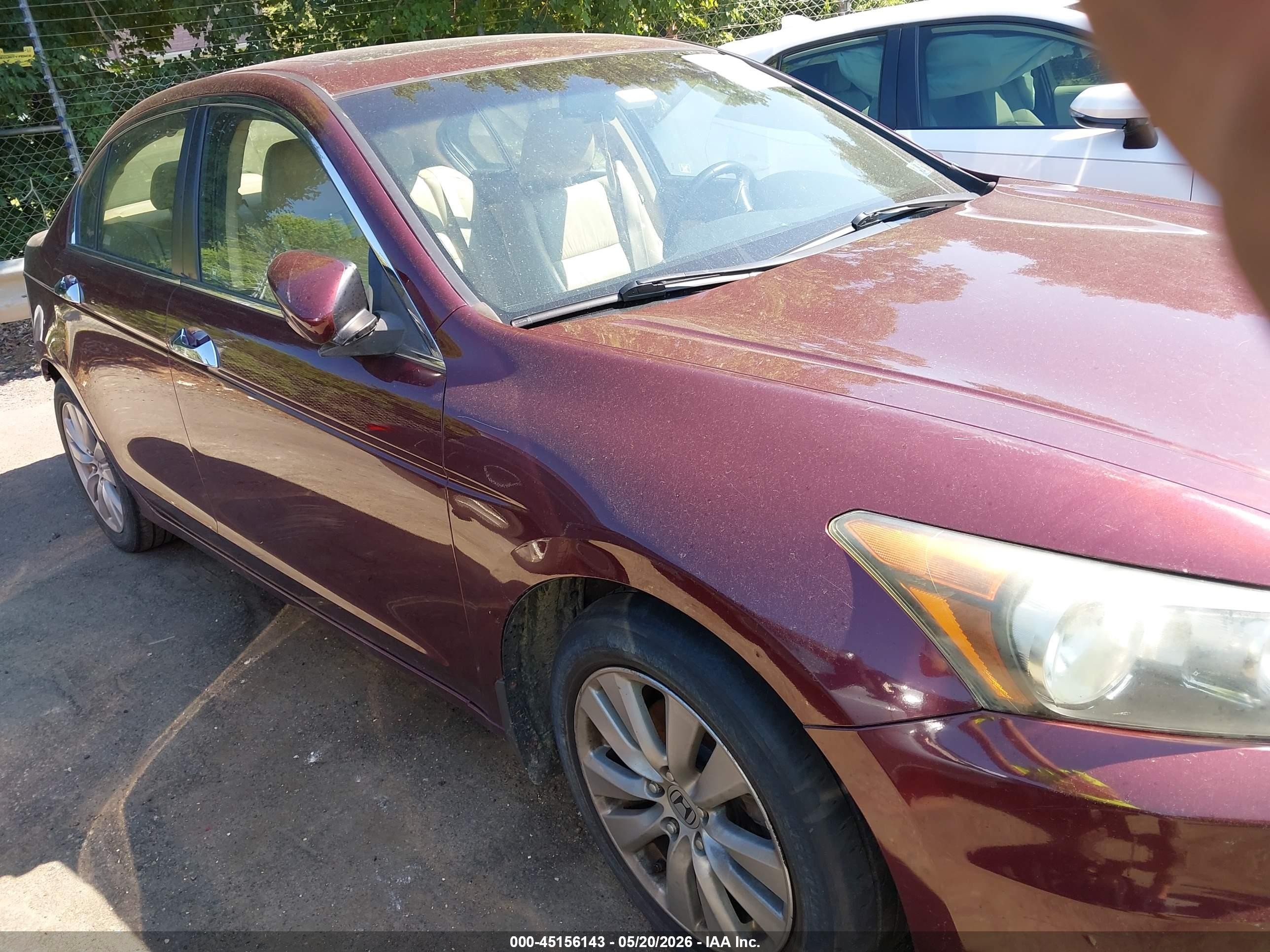 2011 Honda Accord 3.5 Ex-l Burgundy vin: 1HGCP3F89BA019698
