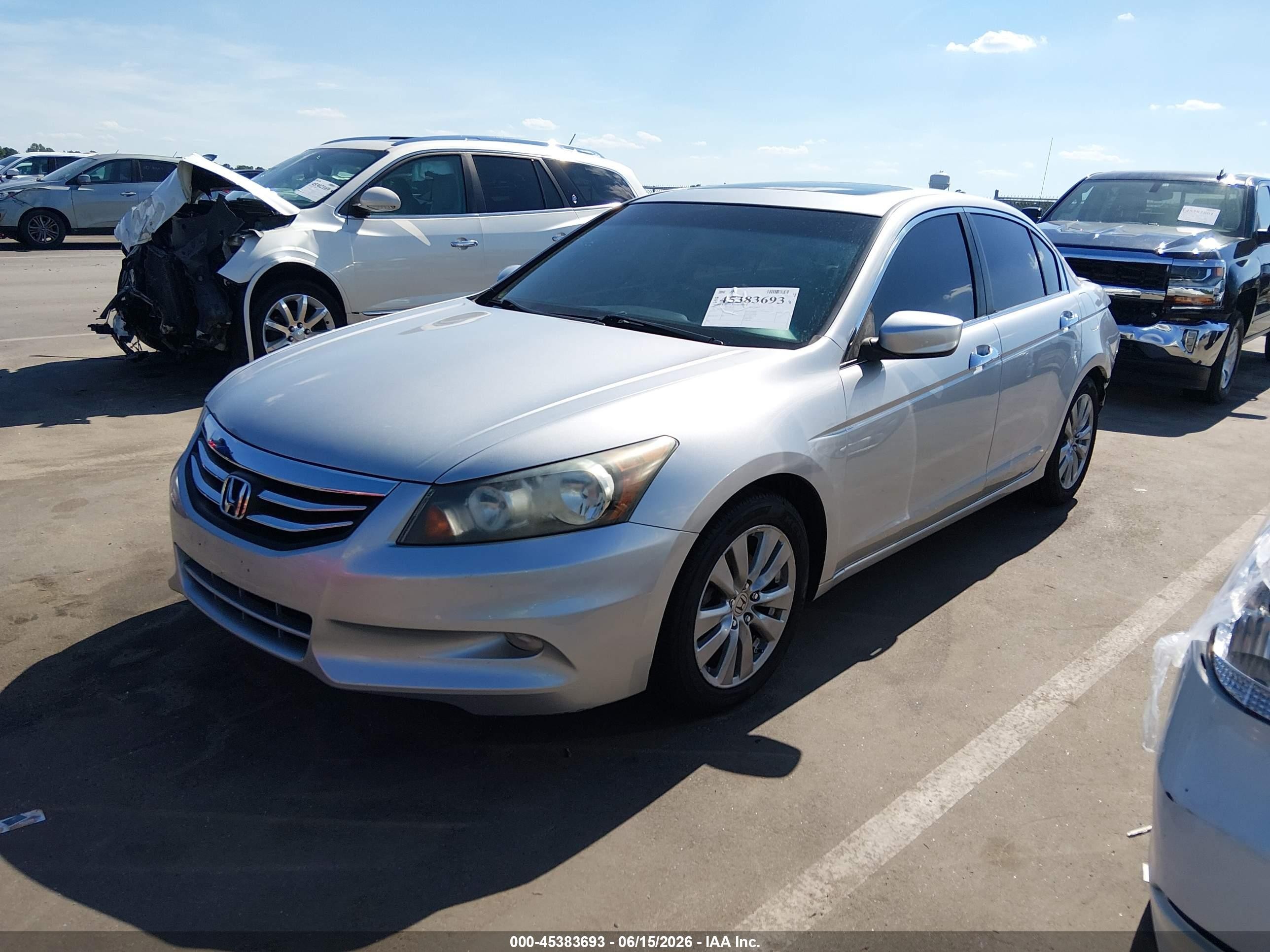 2011 Honda Accord 3.5 Ex-l Silver vin: 1HGCP3F89BA027669