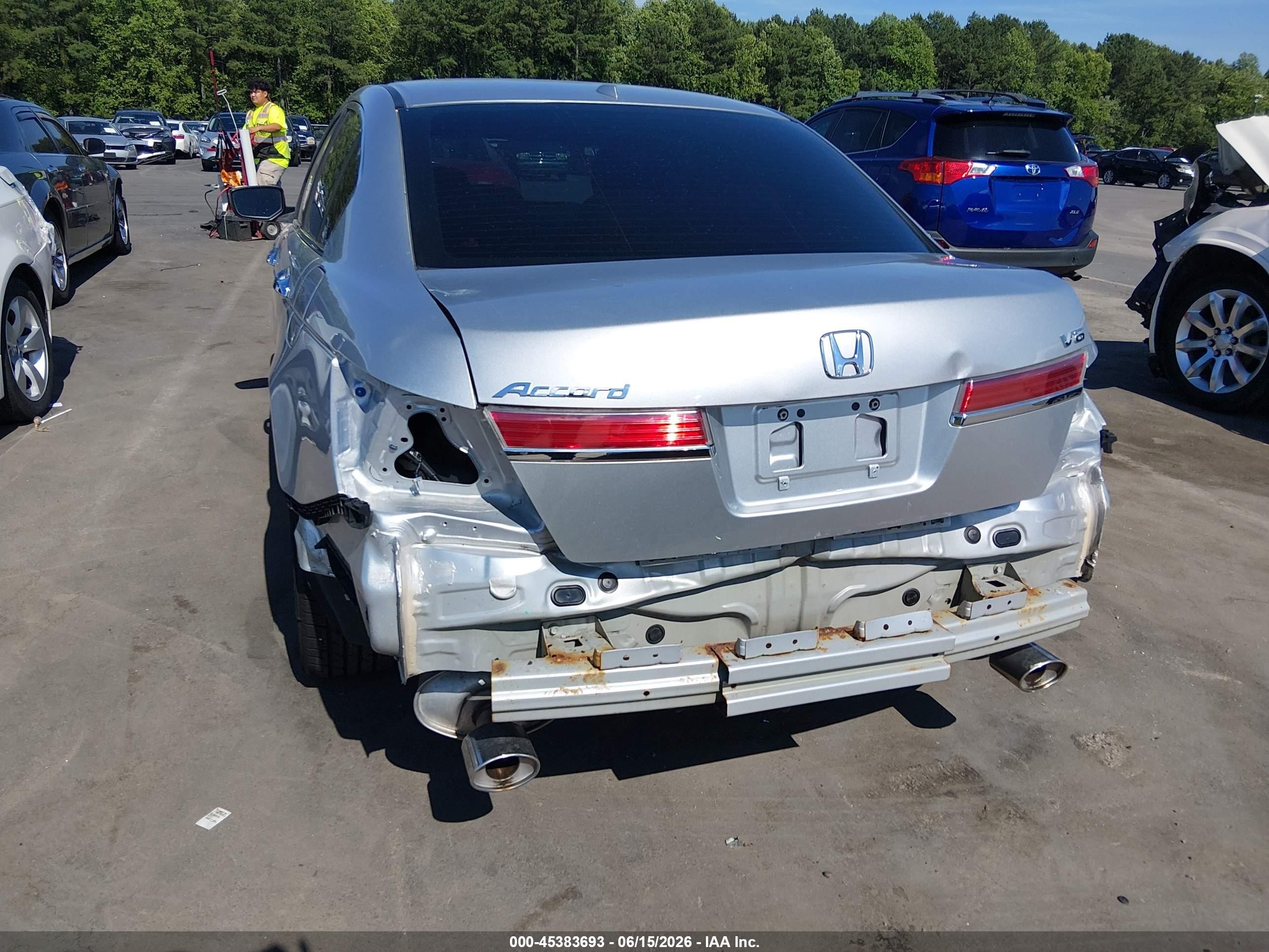 2011 Honda Accord 3.5 Ex-l Silver vin: 1HGCP3F89BA027669