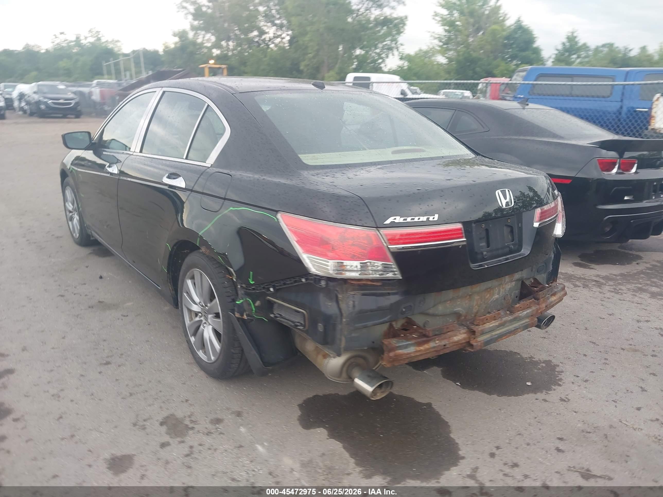 2012 Honda Accord 3.5 Ex-l Черный vin: 1HGCP3F89CA000344
