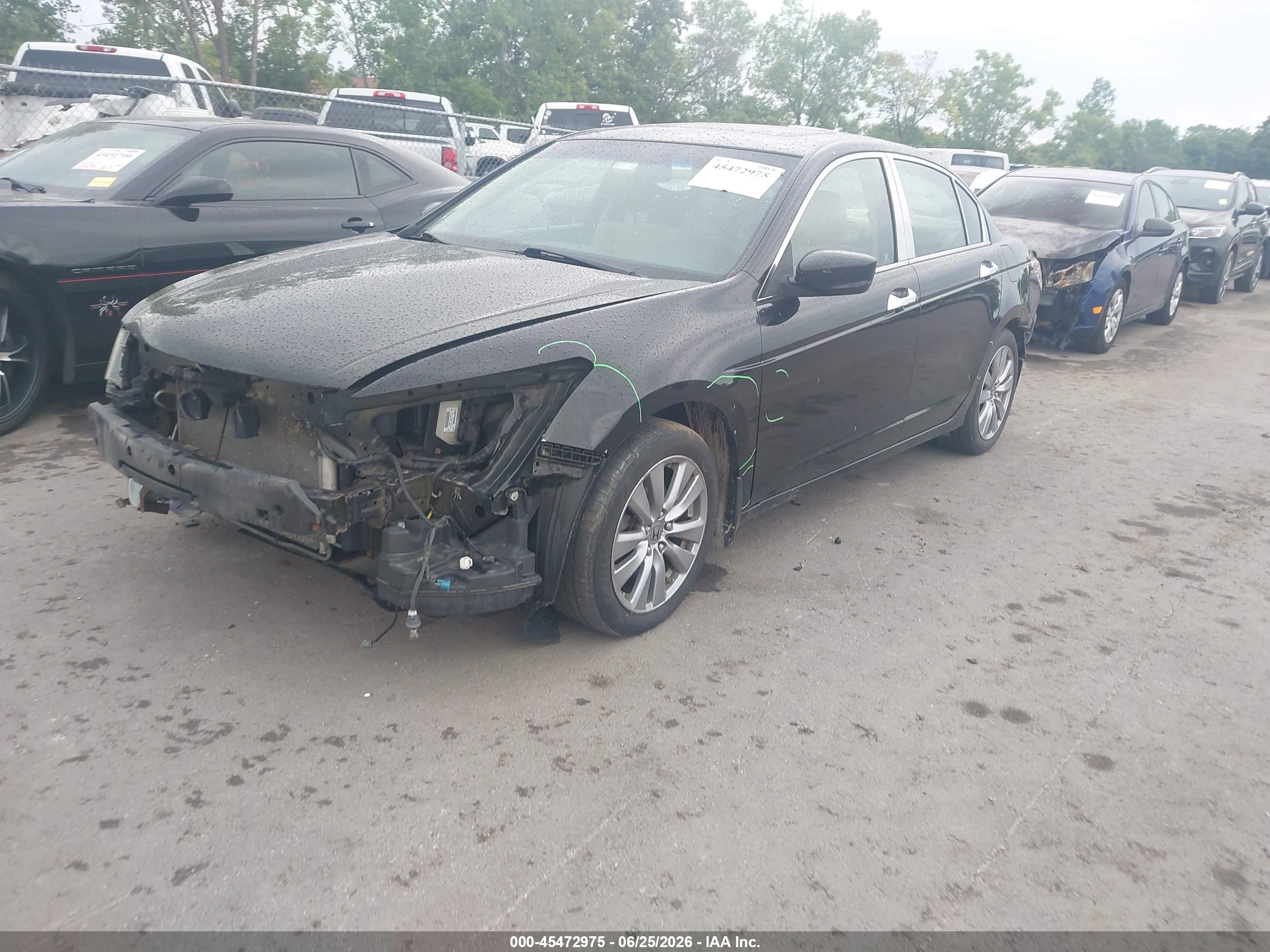 2012 Honda Accord 3.5 Ex-l Черный vin: 1HGCP3F89CA000344