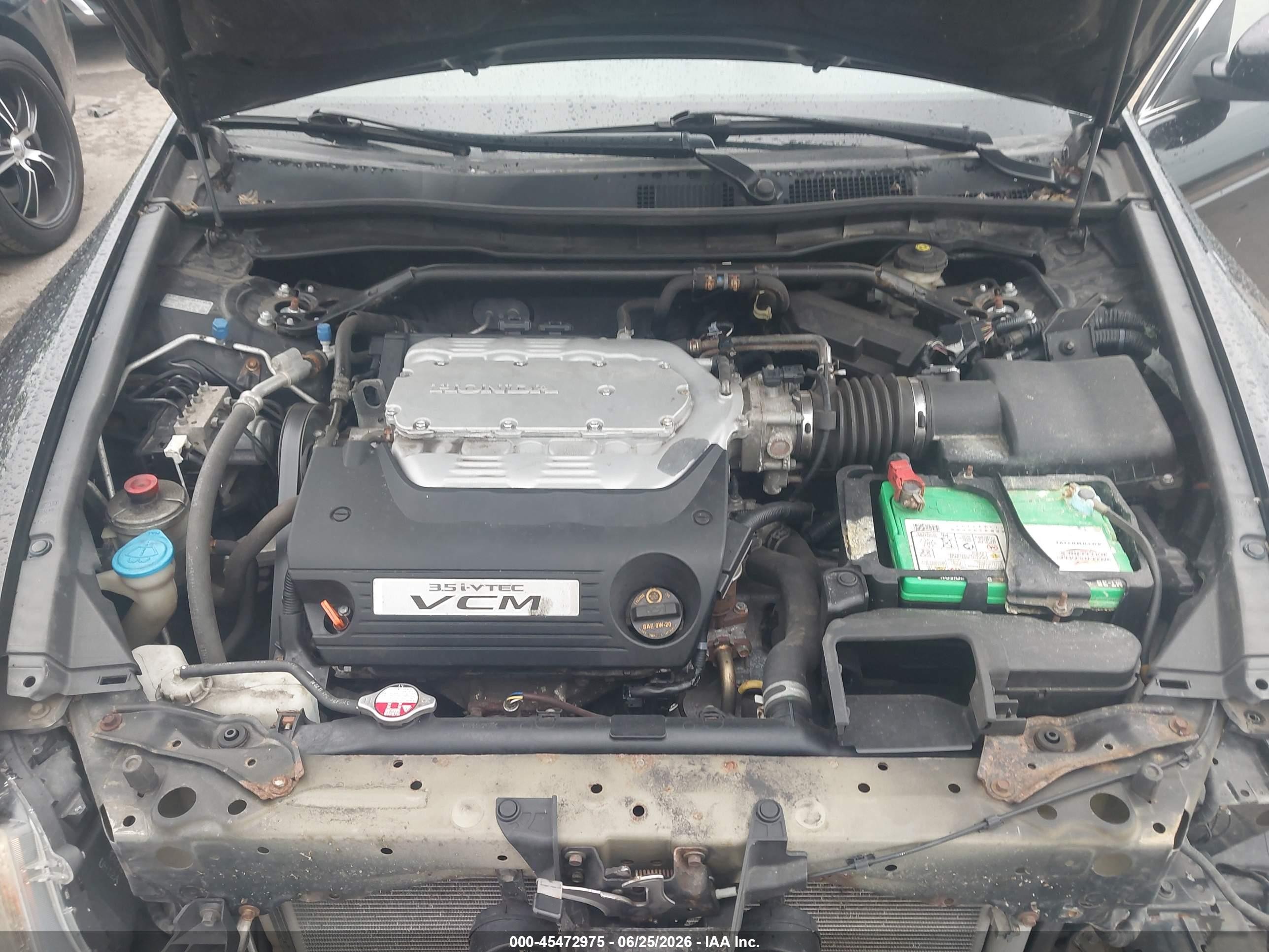 2012 Honda Accord 3.5 Ex-l Черный vin: 1HGCP3F89CA000344