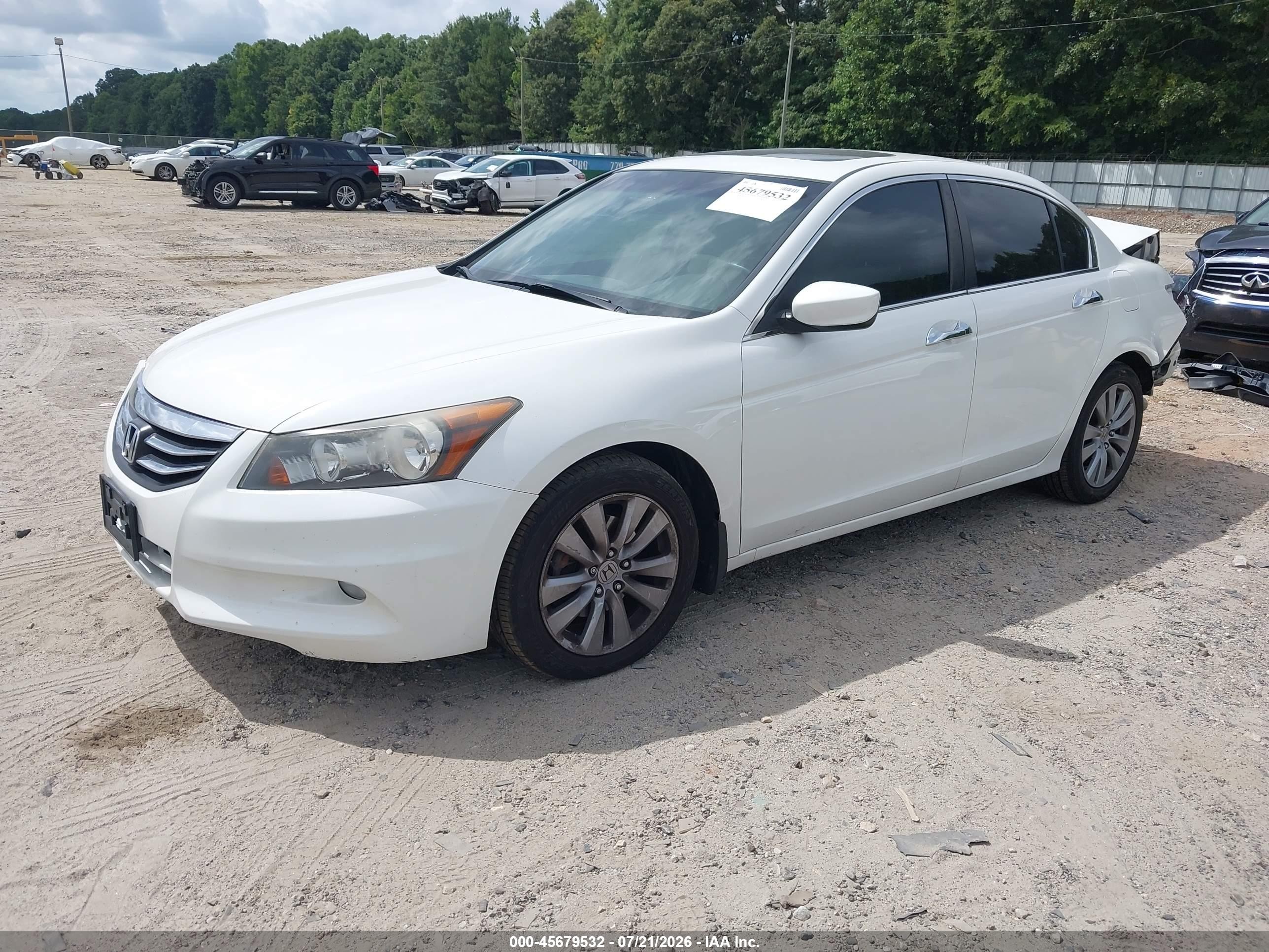 2012 Honda Accord 3.5 Ex-l Белый vin: 1HGCP3F89CA000991