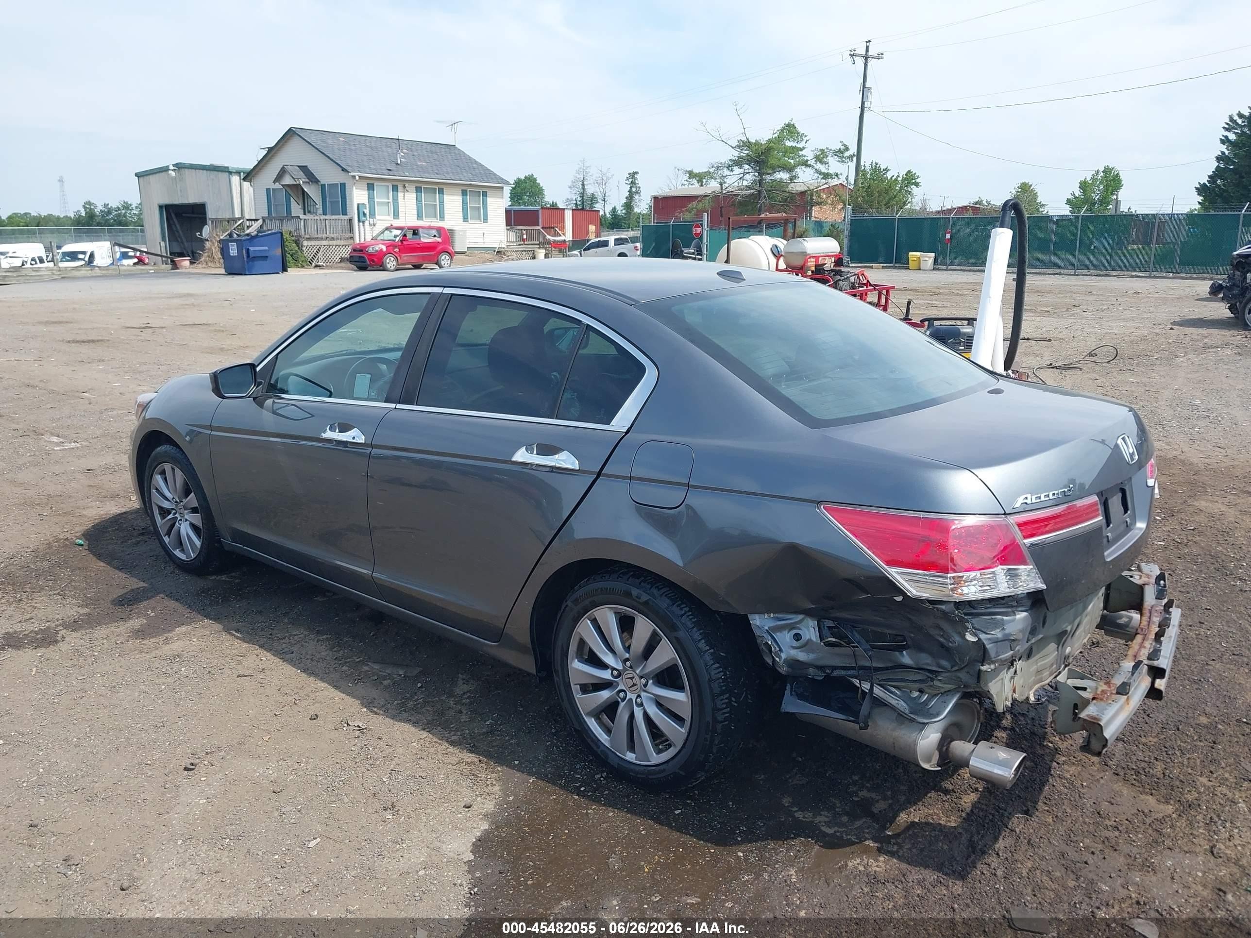 2012 Honda Accord 3.5 Ex-l Gray vin: 1HGCP3F89CA002305