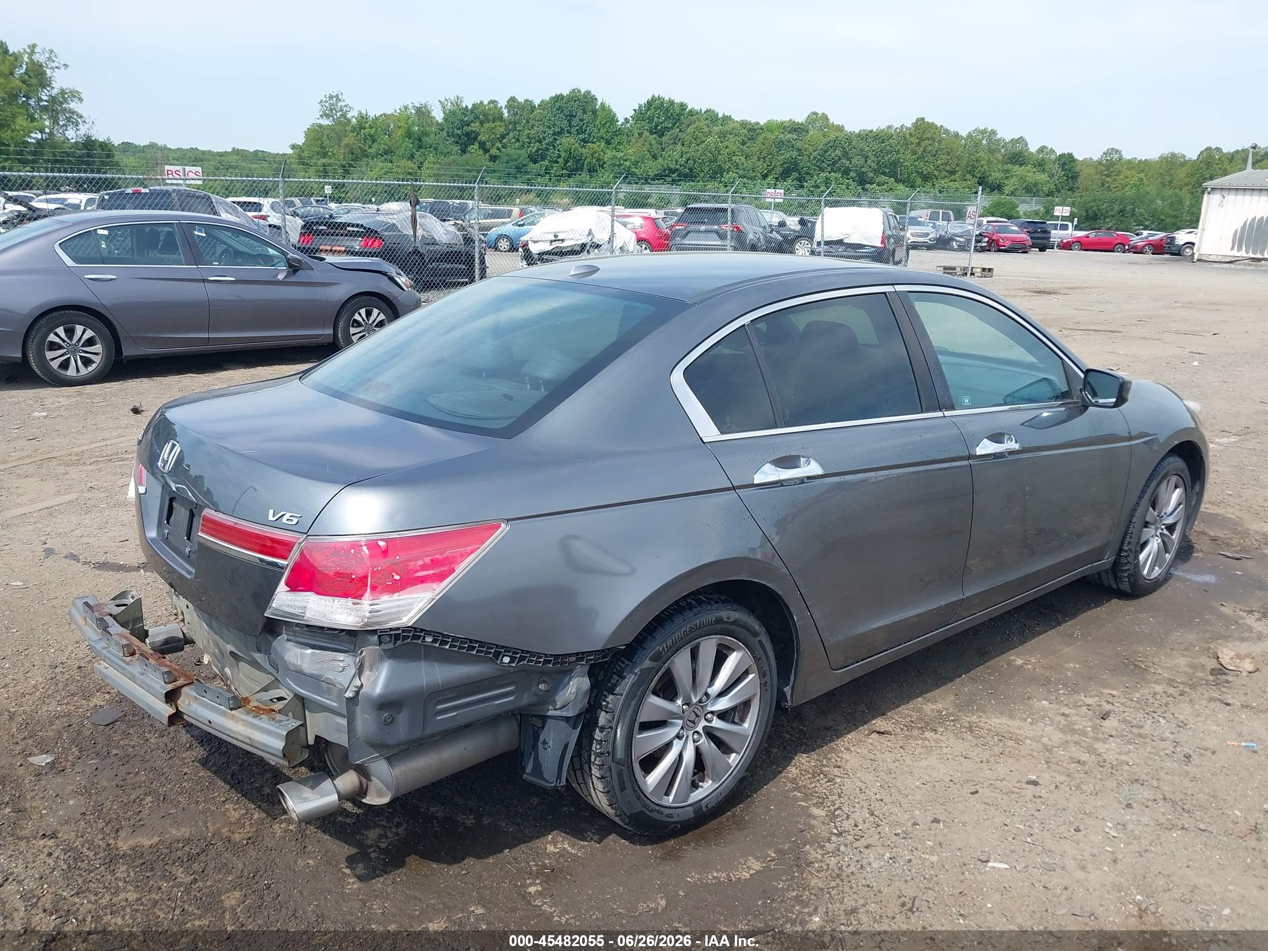 2012 Honda Accord 3.5 Ex-l Gray vin: 1HGCP3F89CA002305