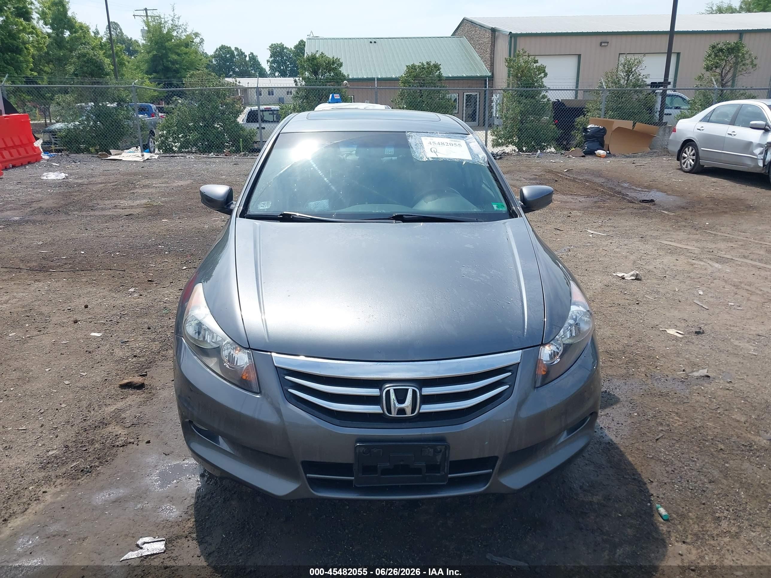 2012 Honda Accord 3.5 Ex-l Gray vin: 1HGCP3F89CA002305