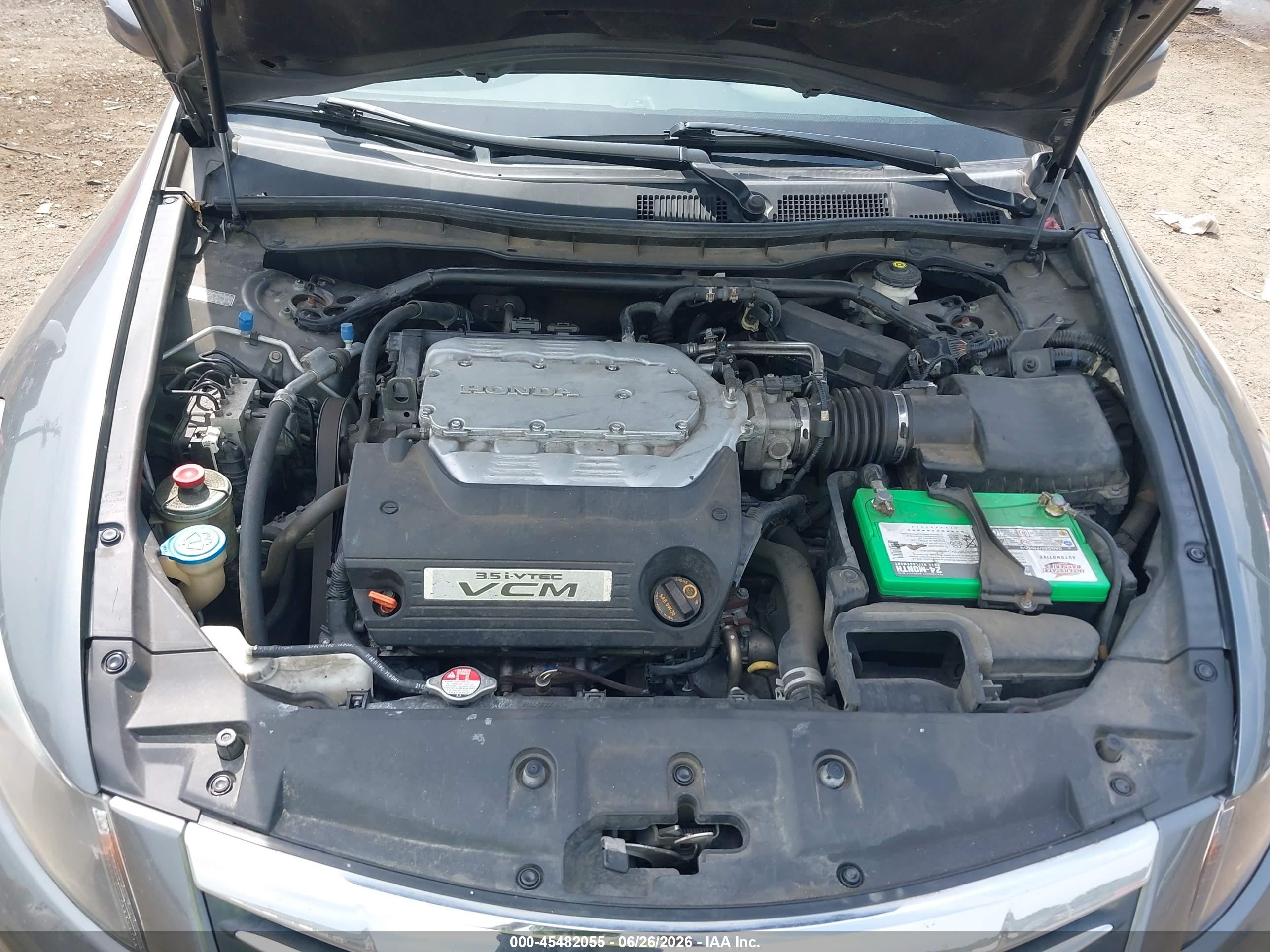 2012 Honda Accord 3.5 Ex-l Gray vin: 1HGCP3F89CA002305