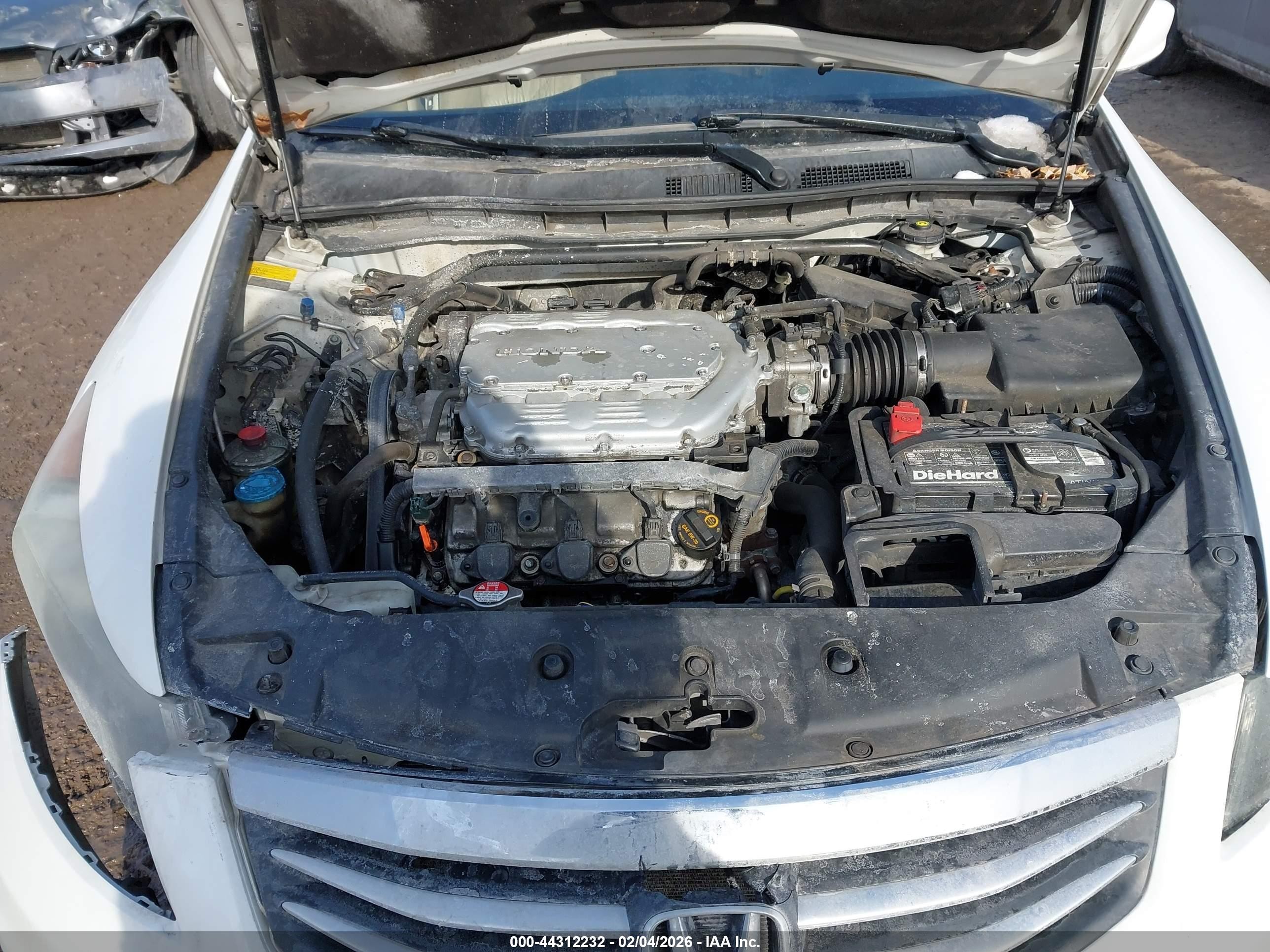 2012 Honda Accord Sdn 3.5 Ex-l/ex-l White vin: 1HGCP3F89CA008797