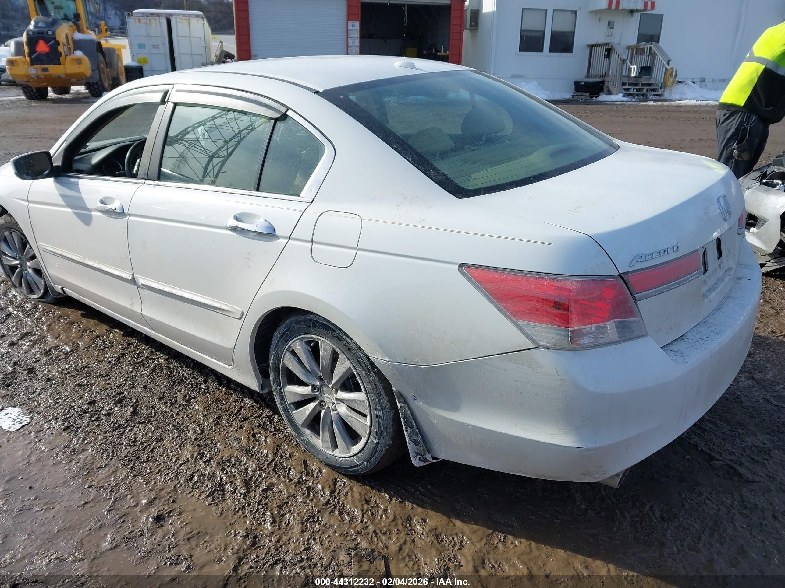 2012 Honda Accord Sdn 3.5 Ex-l/ex-l White vin: 1HGCP3F89CA008797