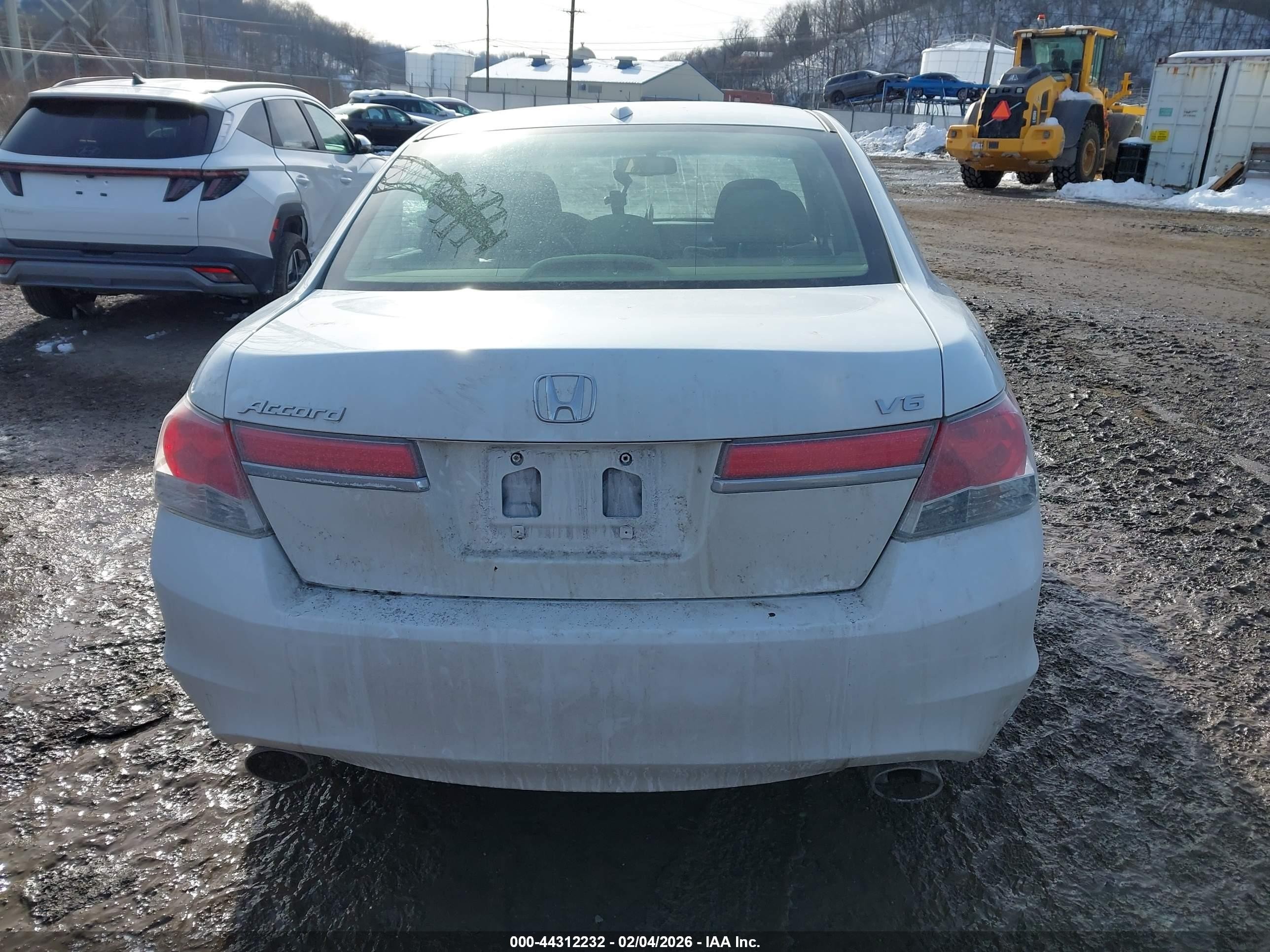 2012 Honda Accord Sdn 3.5 Ex-l/ex-l White vin: 1HGCP3F89CA008797