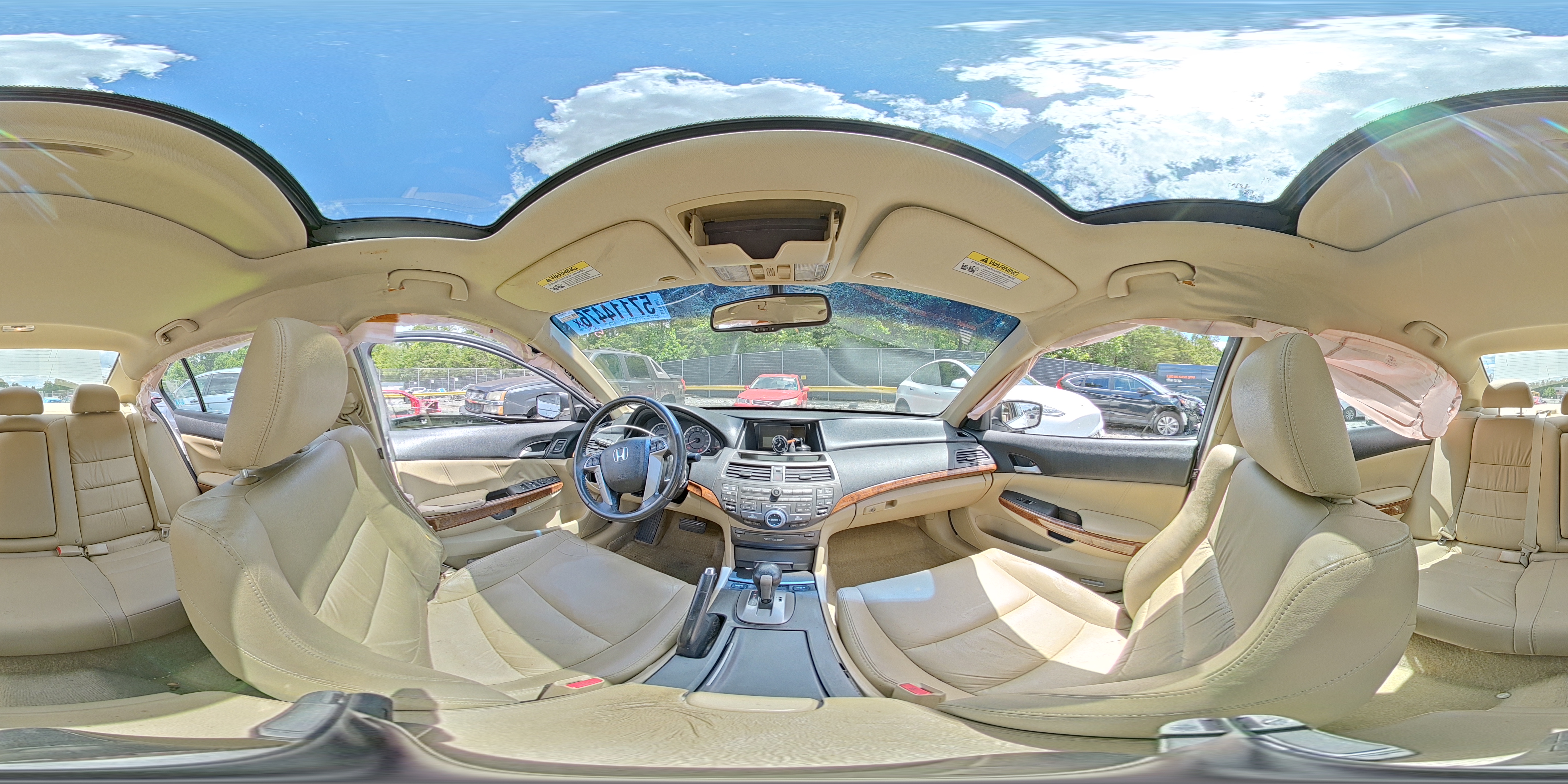 2012 Honda Accord Exl Белый vin: 1HGCP3F89CA017418