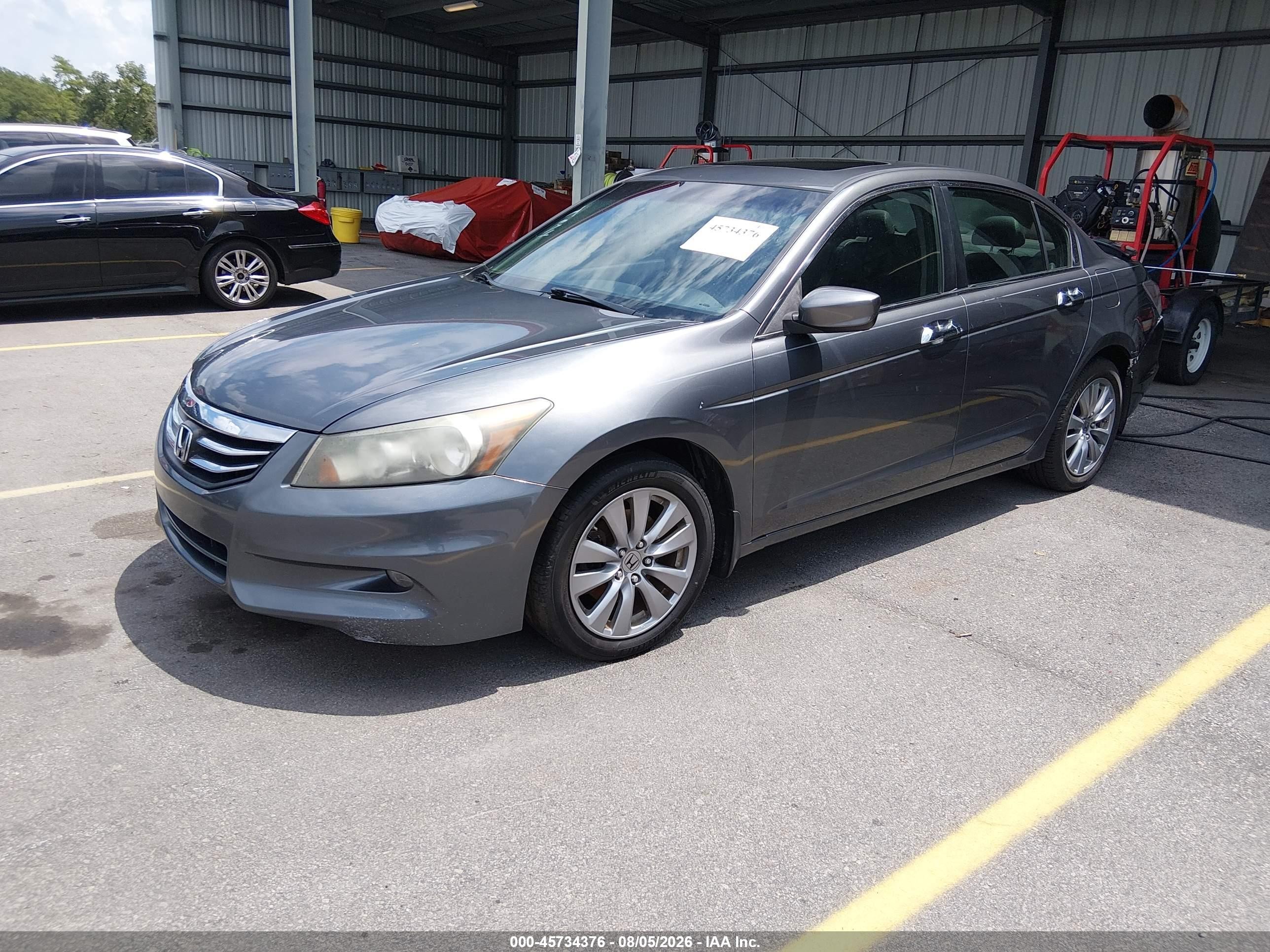 2012 Honda Accord 3.5 Ex-l Серый vin: 1HGCP3F89CA021310