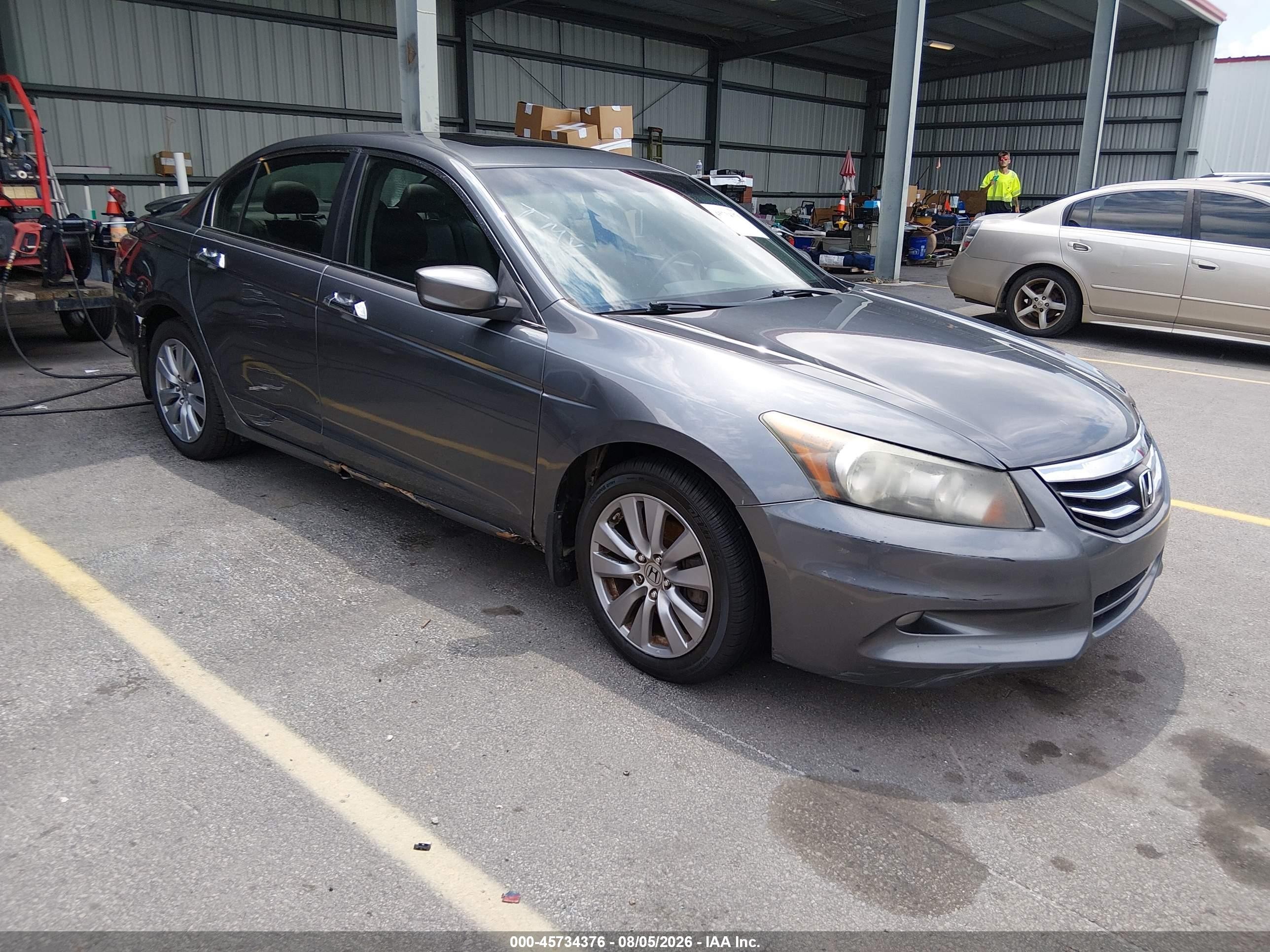 2012 Honda Accord 3.5 Ex-l Серый vin: 1HGCP3F89CA021310
