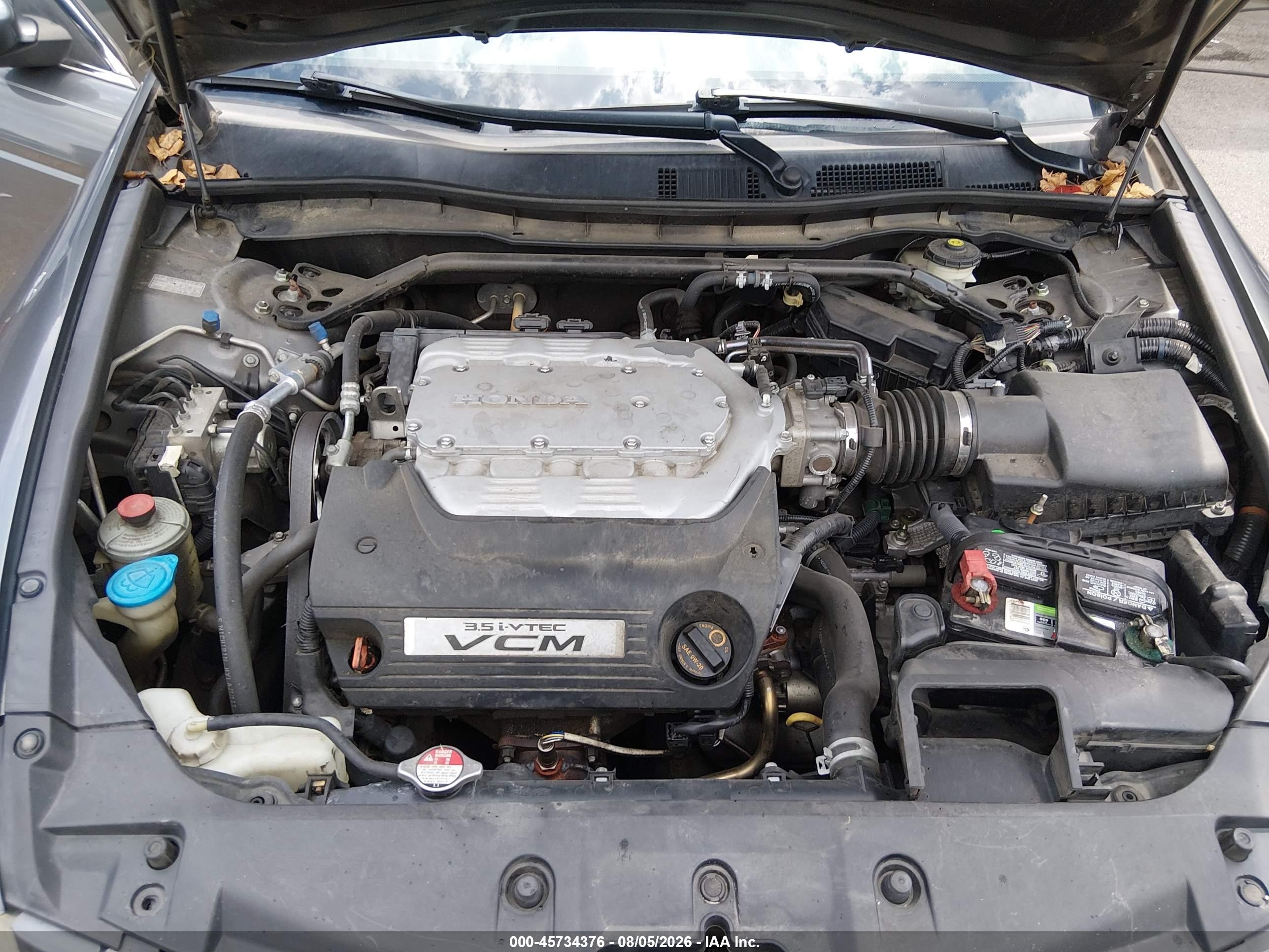 2012 Honda Accord 3.5 Ex-l Серый vin: 1HGCP3F89CA021310