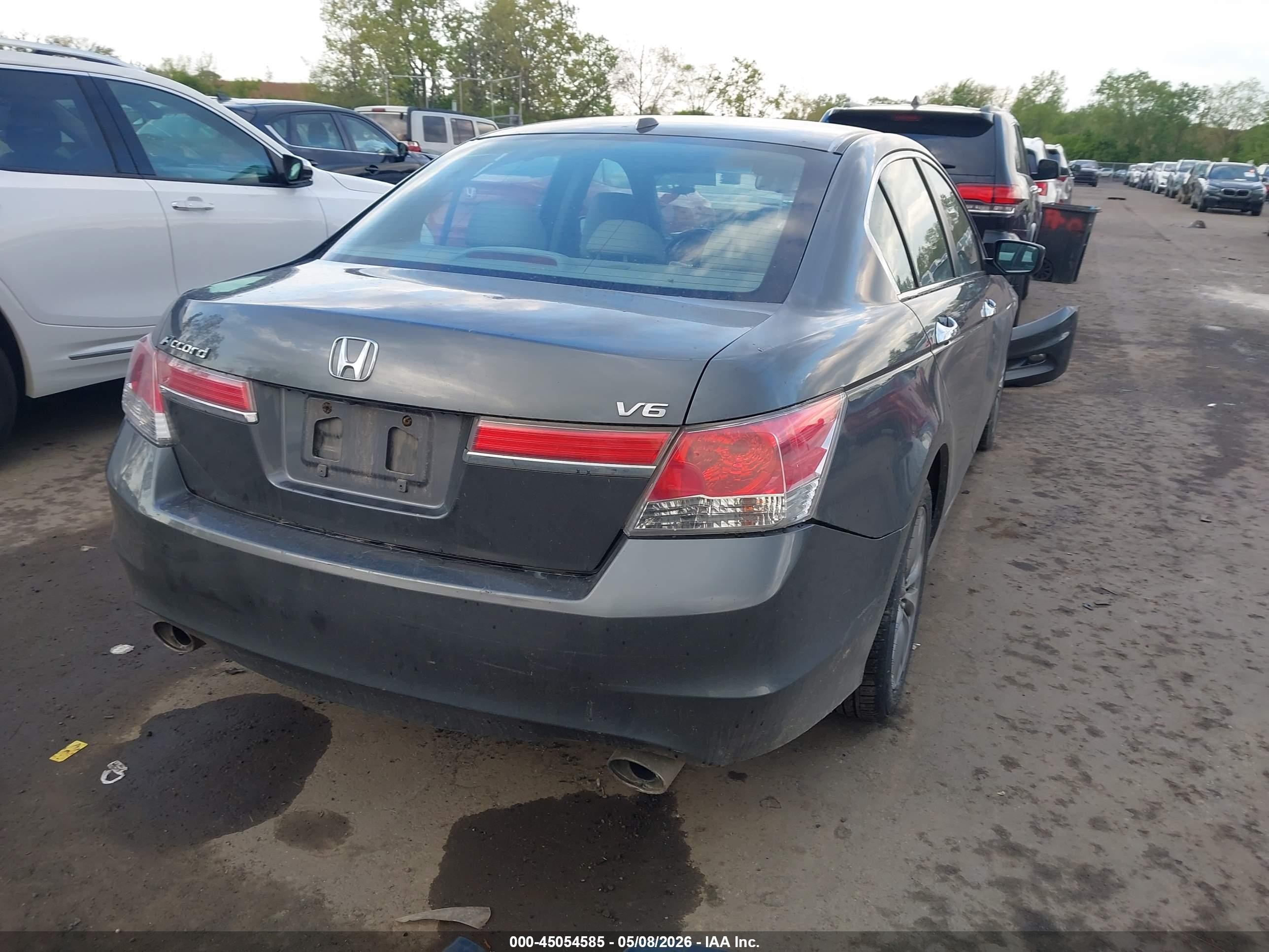 2012 Honda Accord 3.5 Ex-l Gray vin: 1HGCP3F89CA026930
