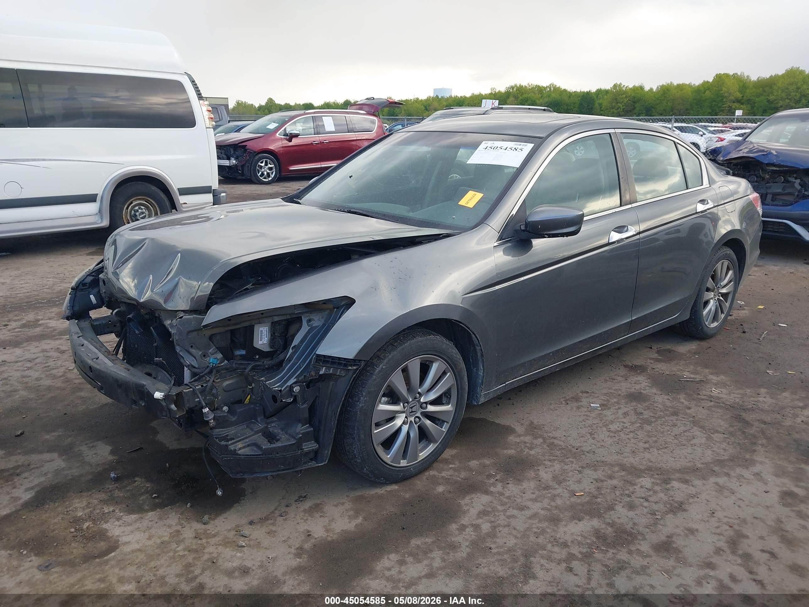 2012 Honda Accord 3.5 Ex-l Gray vin: 1HGCP3F89CA026930