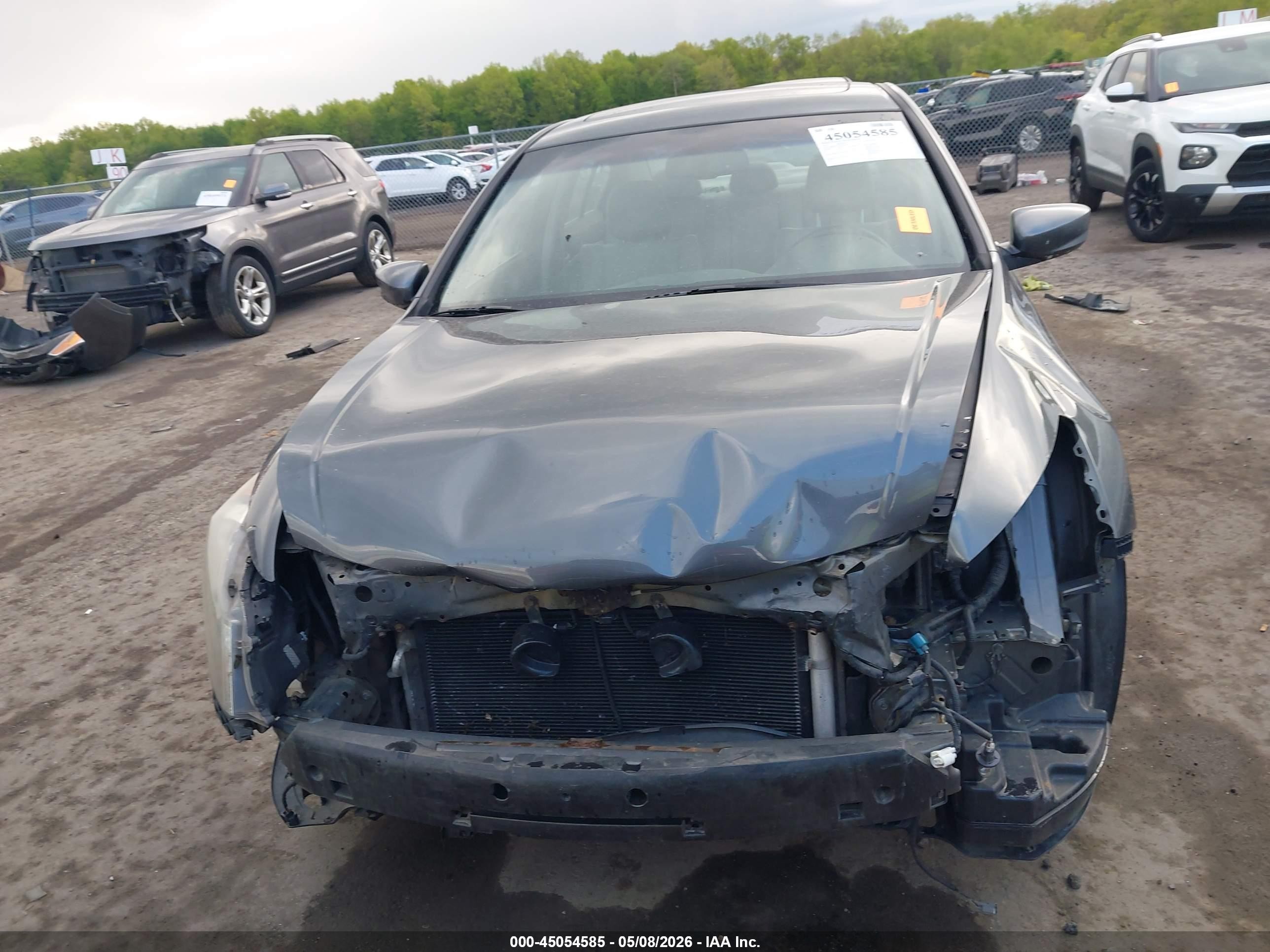 2012 Honda Accord 3.5 Ex-l Gray vin: 1HGCP3F89CA026930