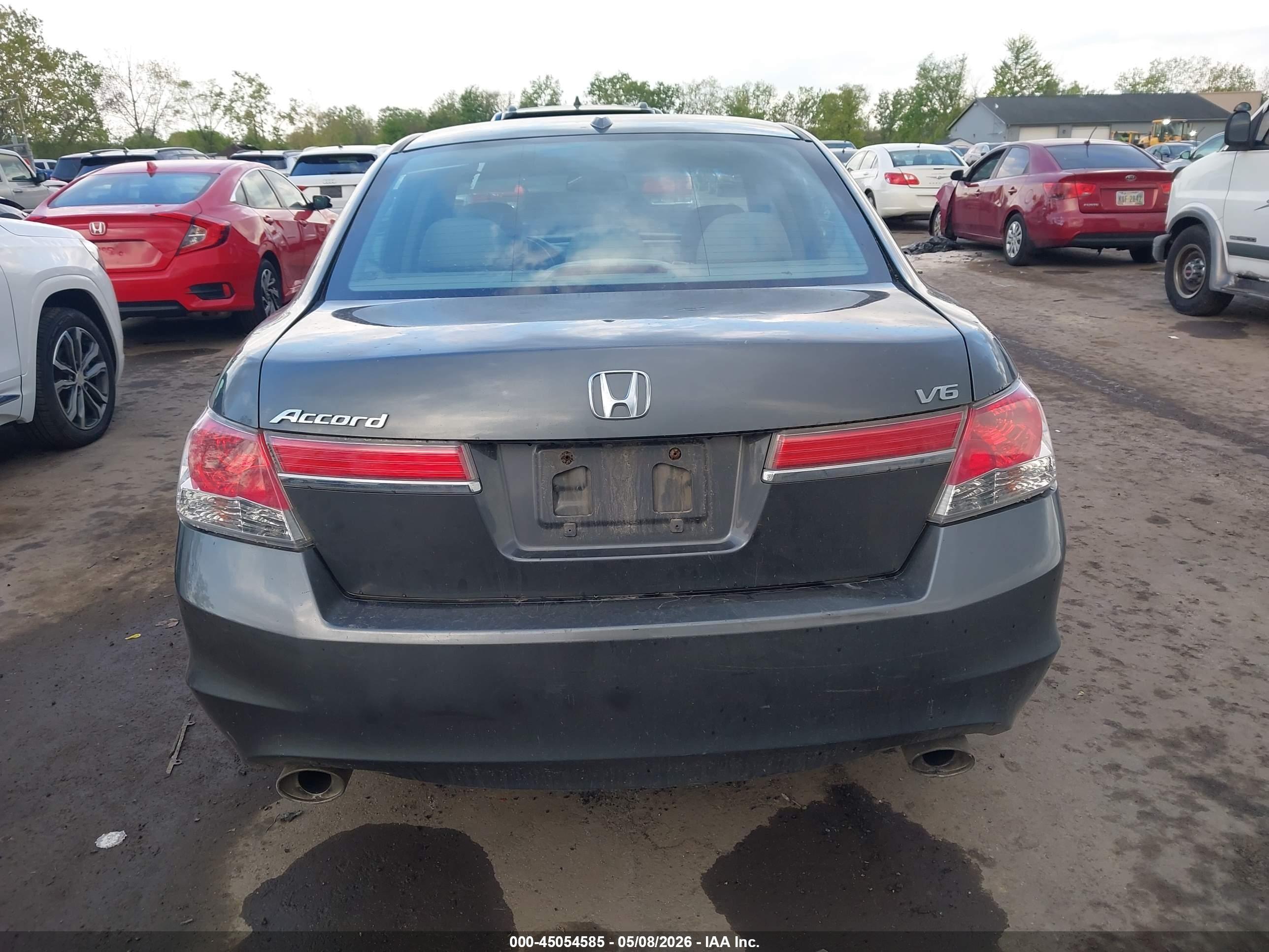 2012 Honda Accord 3.5 Ex-l Gray vin: 1HGCP3F89CA026930