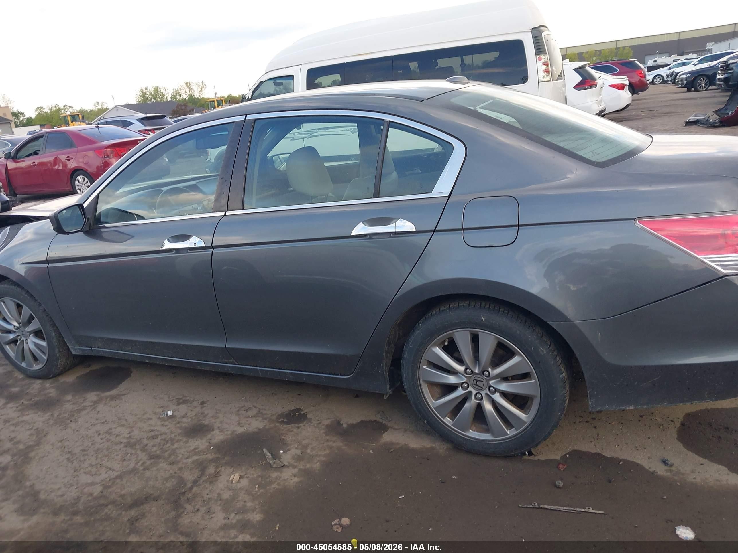 2012 Honda Accord 3.5 Ex-l Gray vin: 1HGCP3F89CA026930