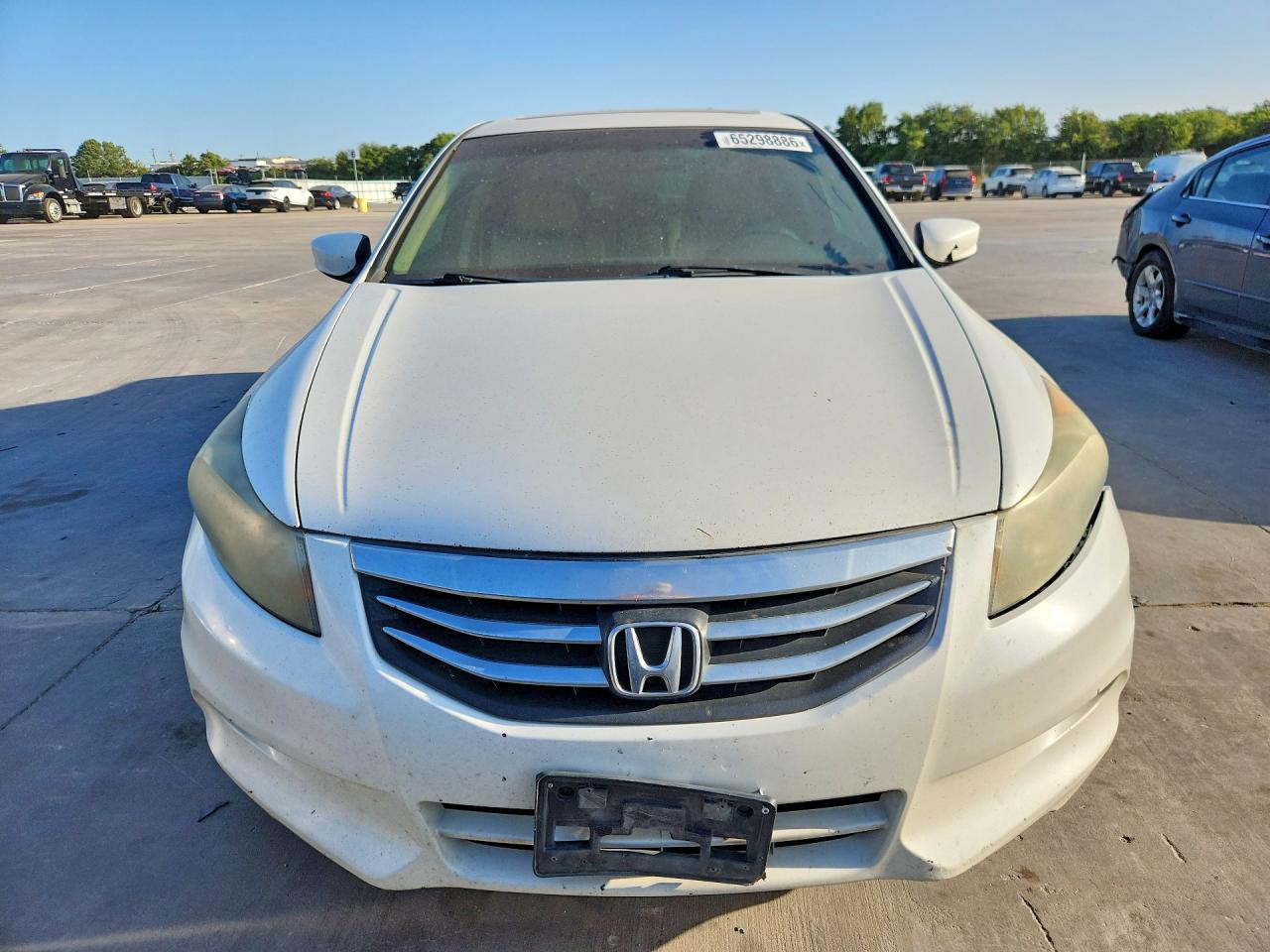 2012 Honda Accord Exl White vin: 1HGCP3F89CA028659