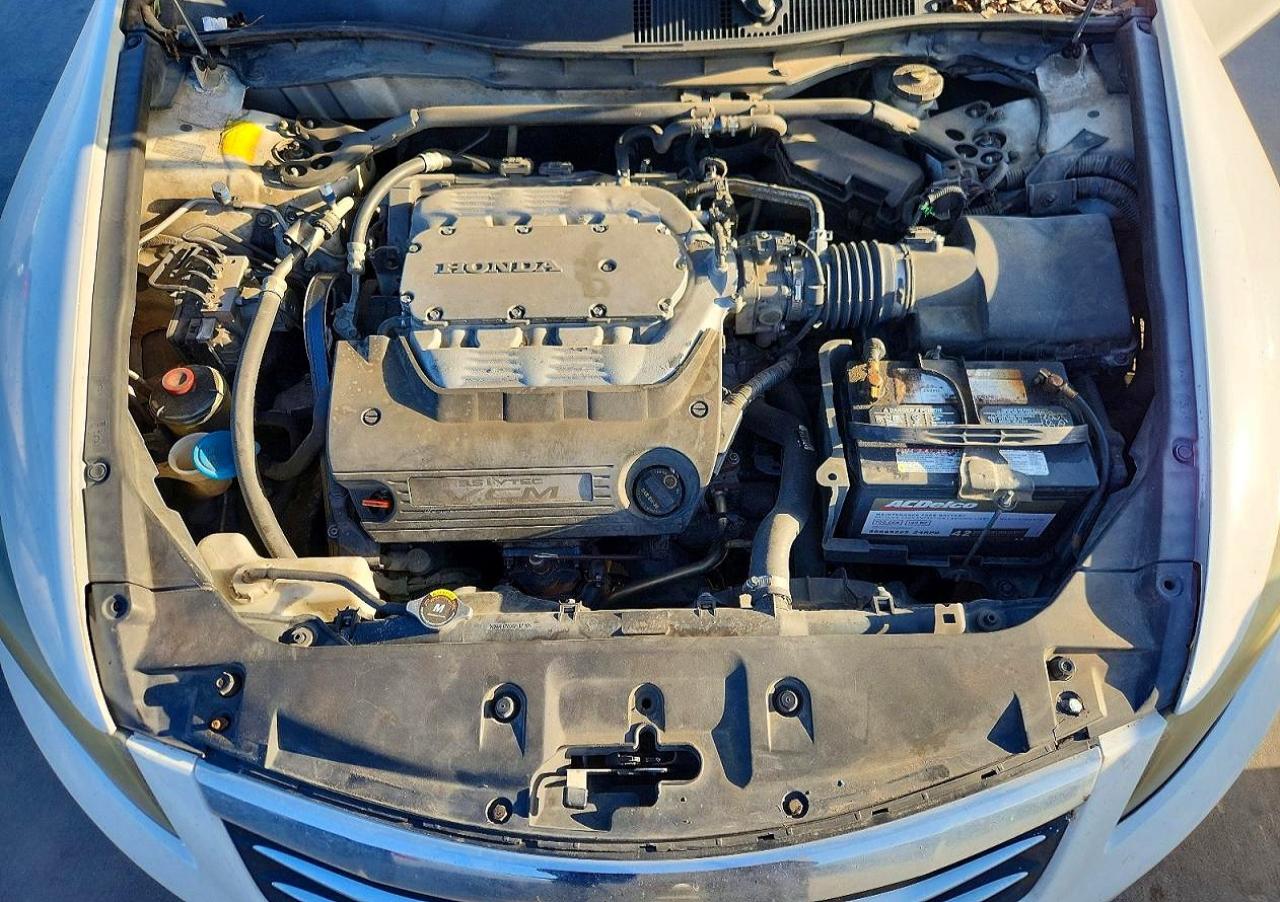 2012 Honda Accord Exl White vin: 1HGCP3F89CA028659