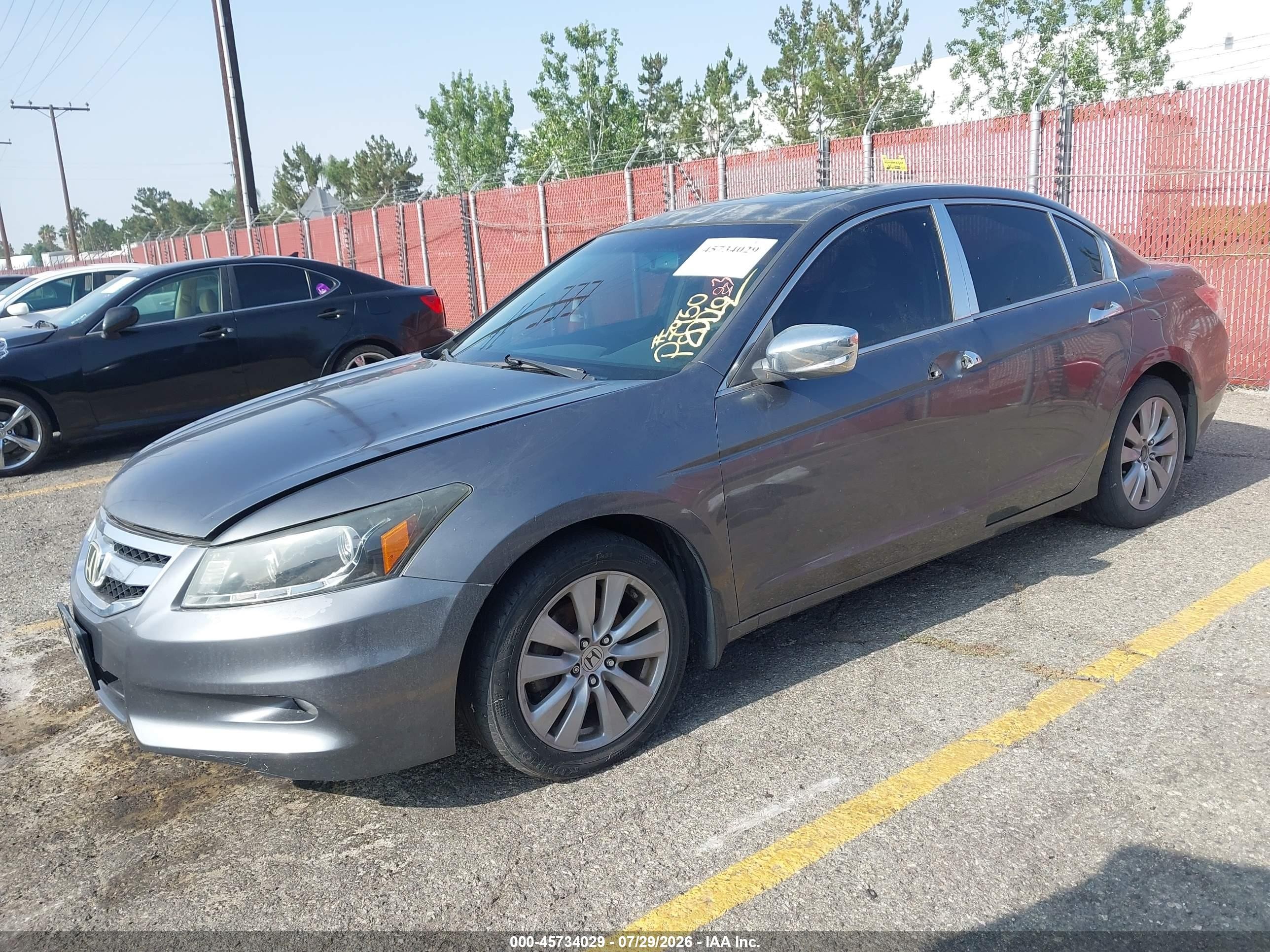 2012 Honda Accord 3.5 Ex-l Gray vin: 1HGCP3F89CA037930