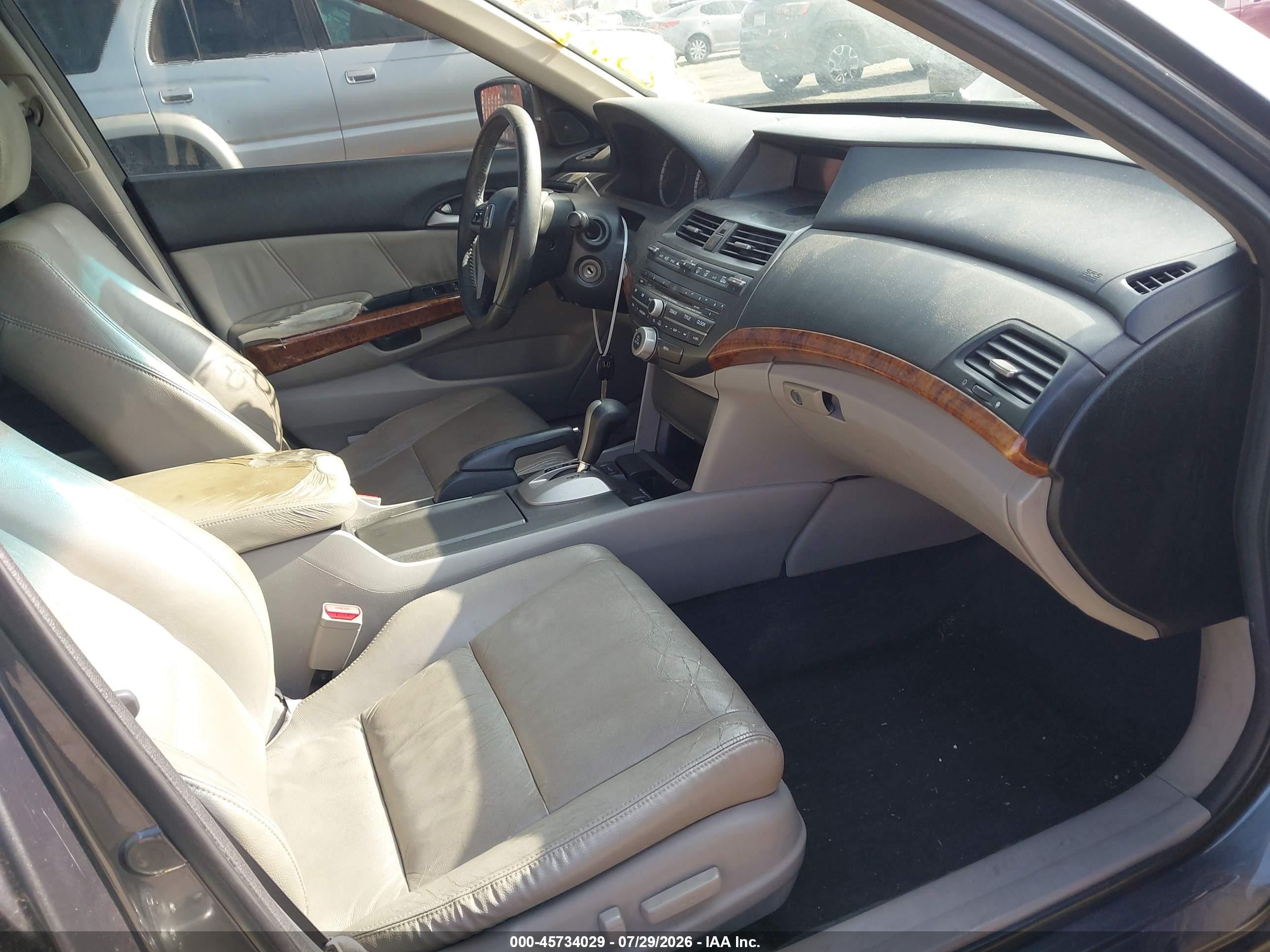 2012 Honda Accord 3.5 Ex-l Gray vin: 1HGCP3F89CA037930