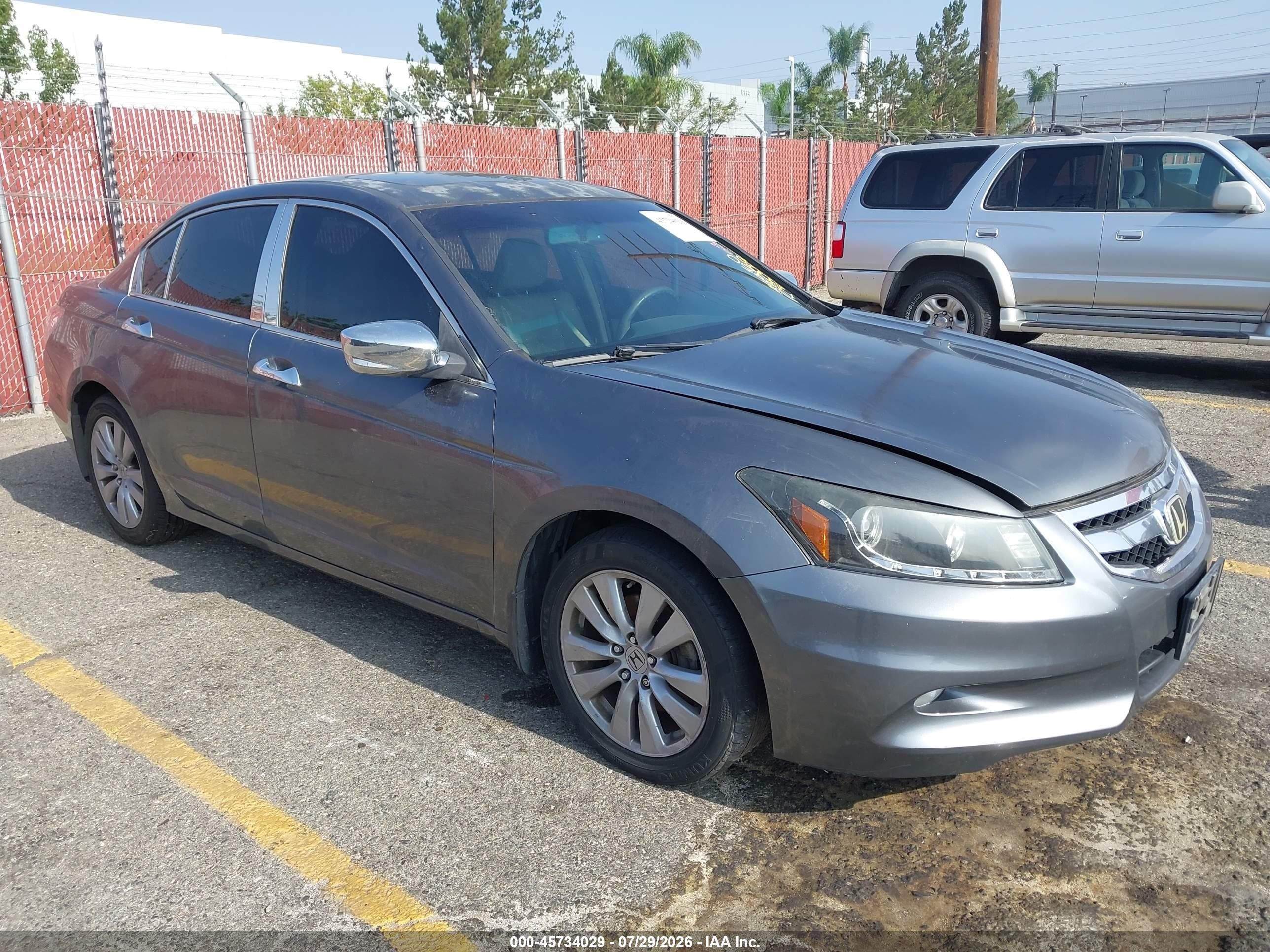 2012 Honda Accord 3.5 Ex-l Gray vin: 1HGCP3F89CA037930