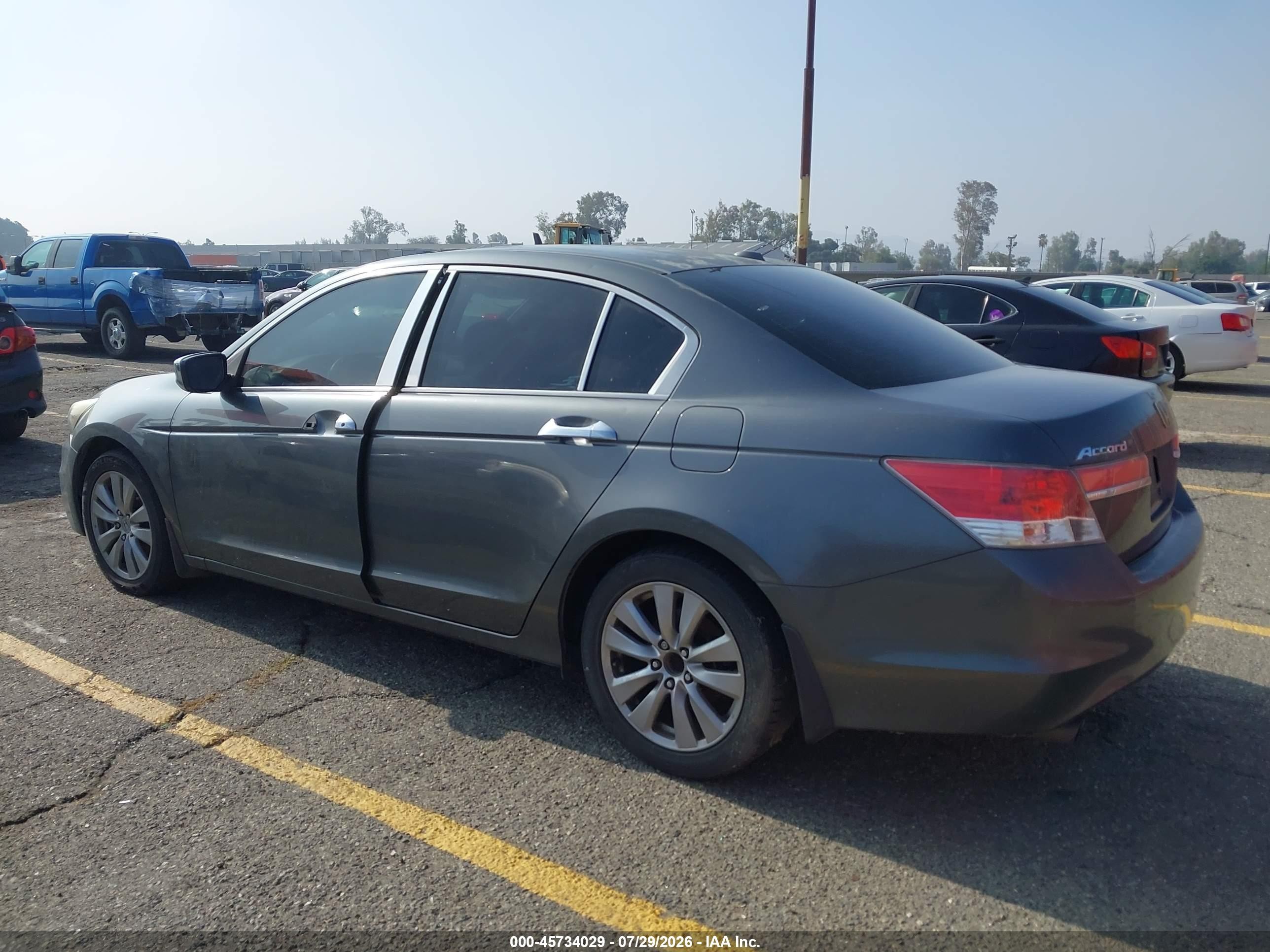 2012 Honda Accord 3.5 Ex-l Gray vin: 1HGCP3F89CA037930